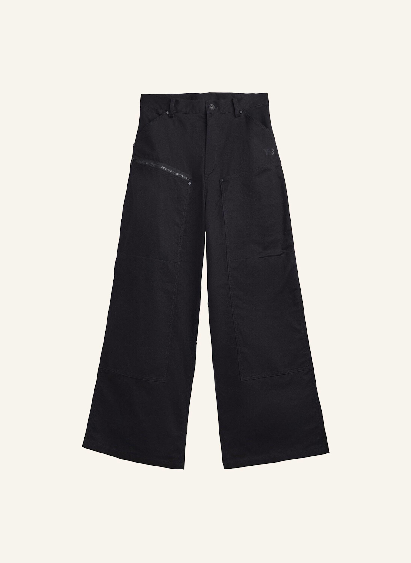 Y-3 Y-3 UT TWILL PANTS: SCHWARZ