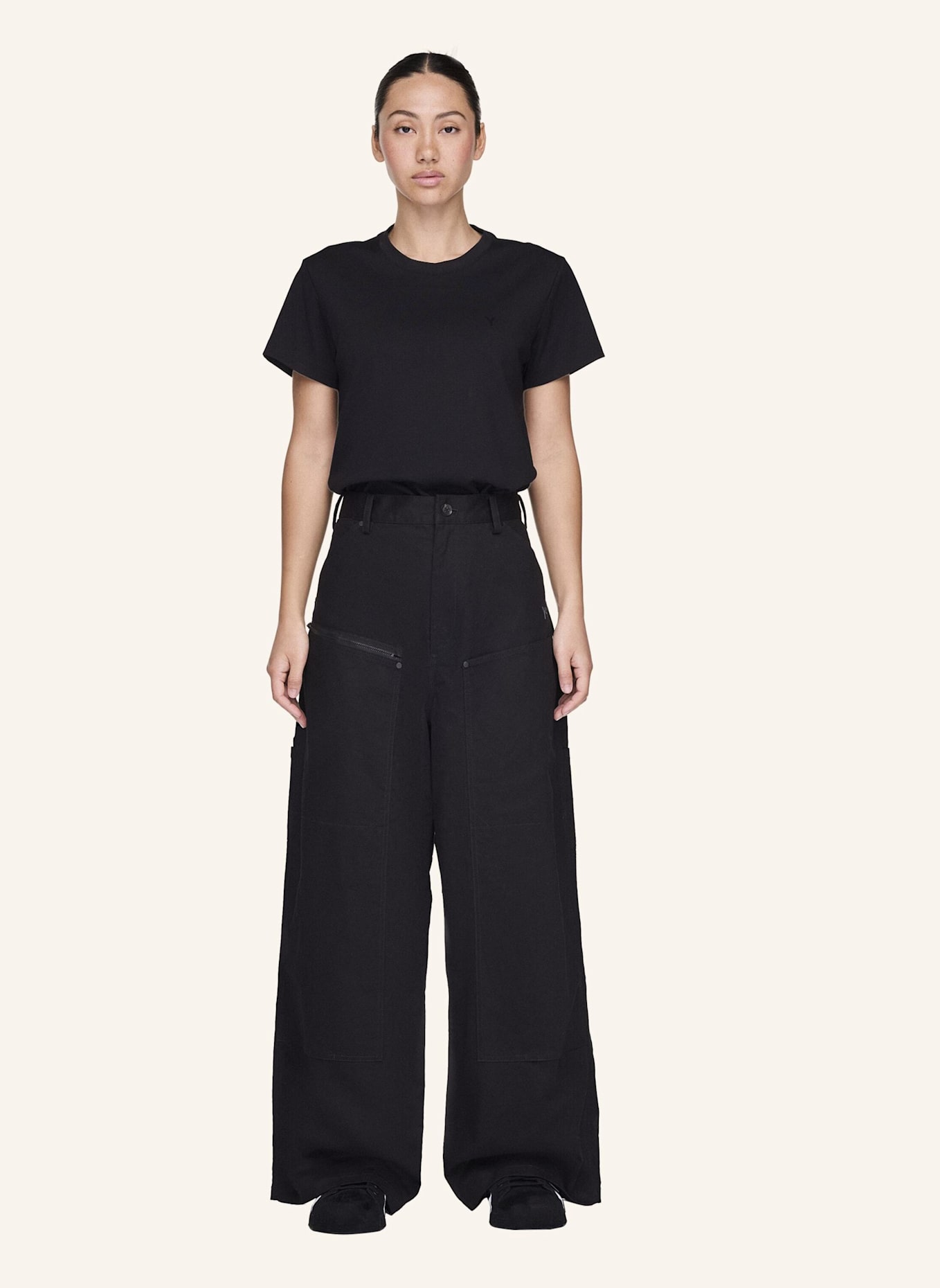 Y-3 Y-3 UT TWILL PANTS: SCHWARZ