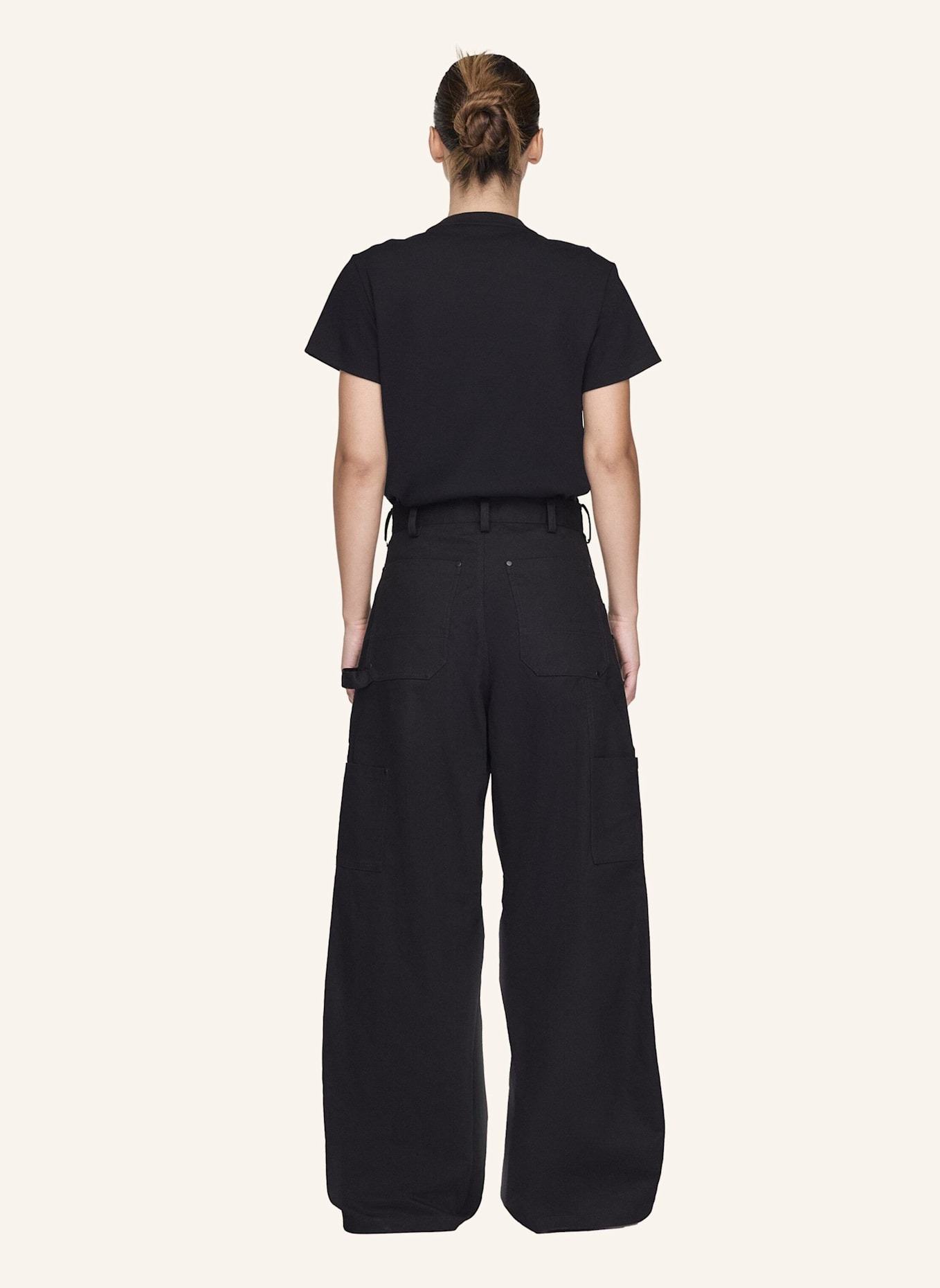 Y-3 Y-3 UT TWILL PANTS: SCHWARZ