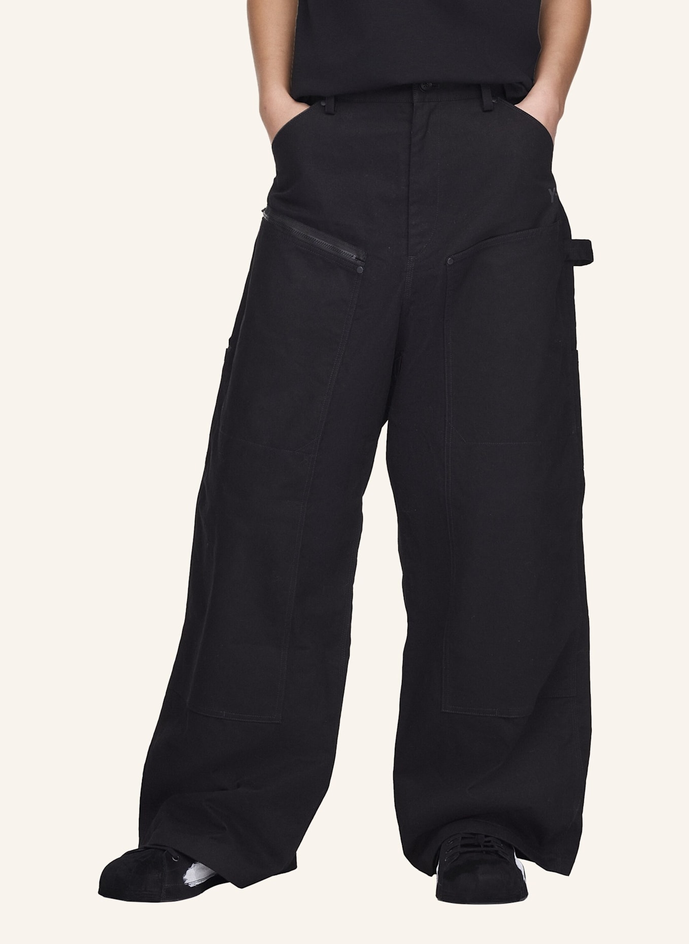 Y-3 Y-3 UT TWILL PANTS: SCHWARZ