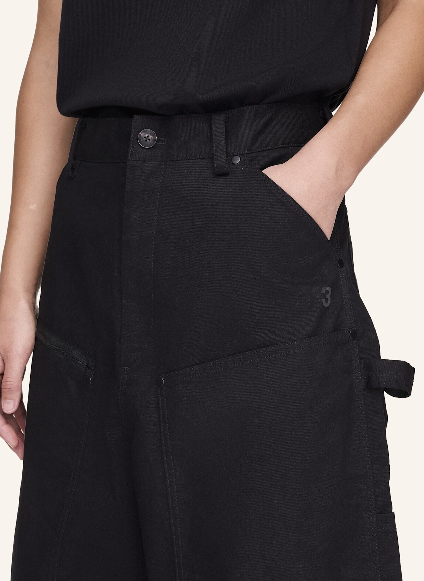 Y-3 Y-3 UT TWILL PANTS: SCHWARZ