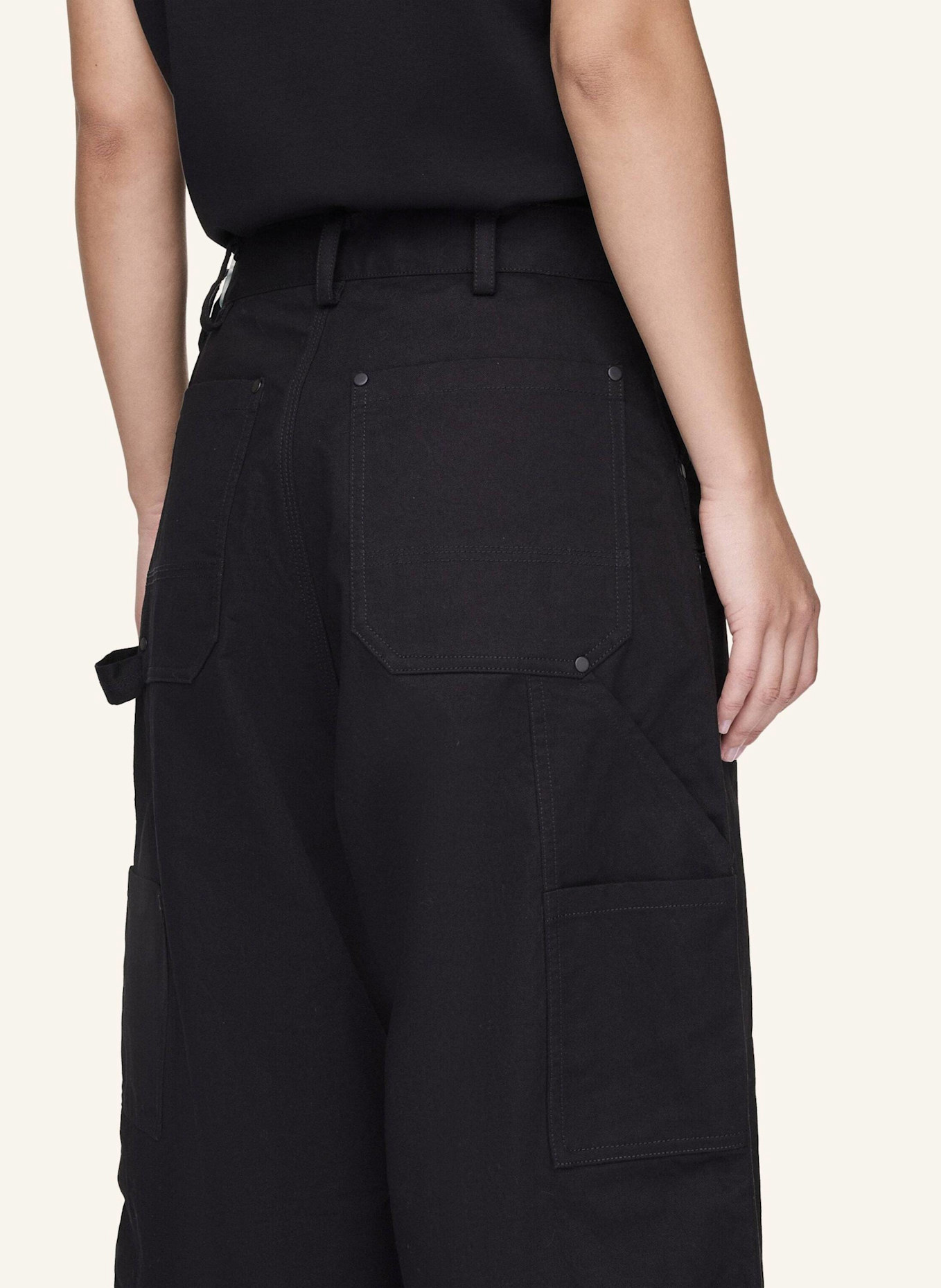 Y-3 Y-3 UT TWILL PANTS: SCHWARZ