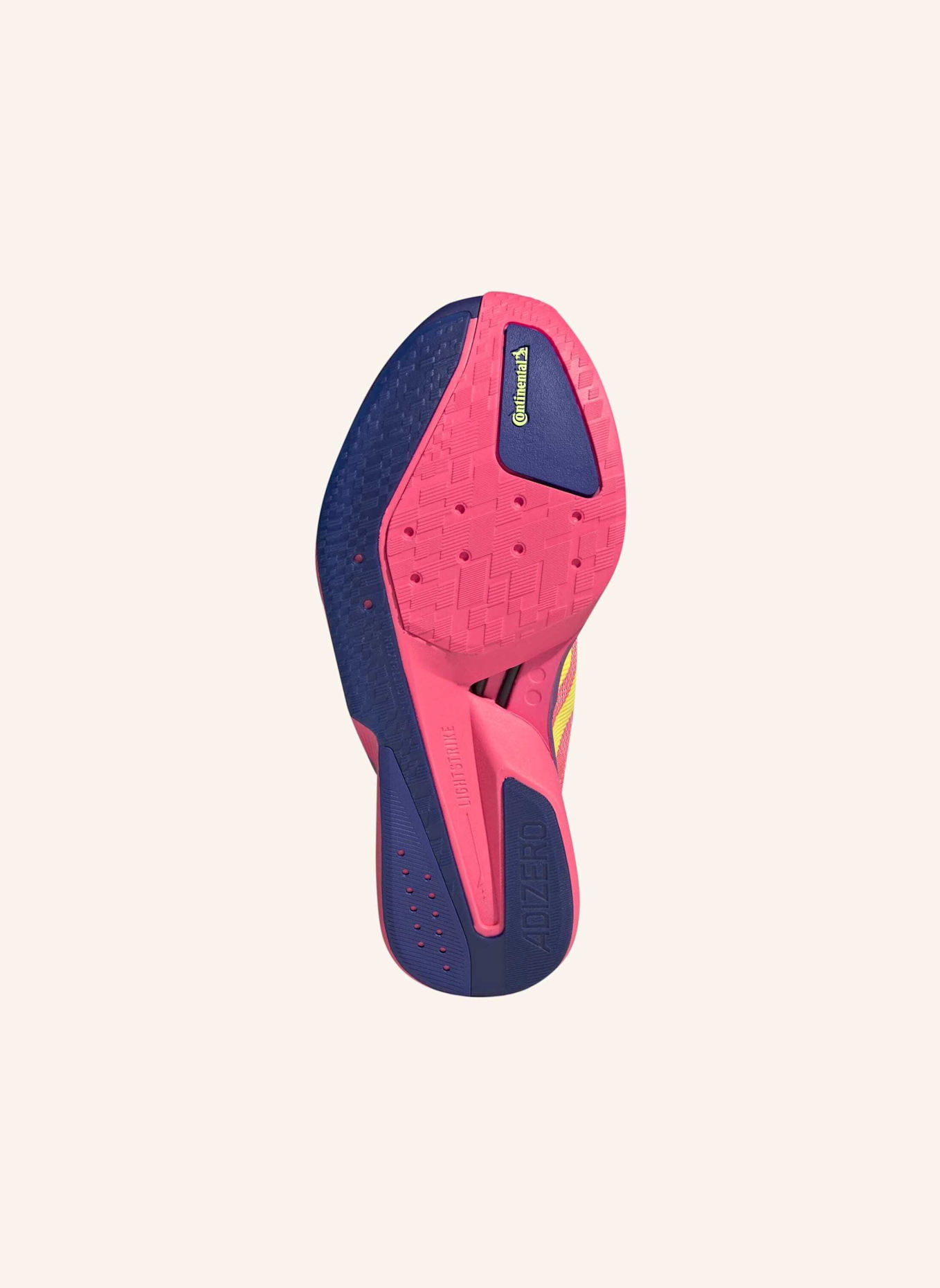 adidas ADIZERO BOSTON 13 RUNNING SCHUH: NEONORANGE/ HELLGELB/ DUNKELBLAU