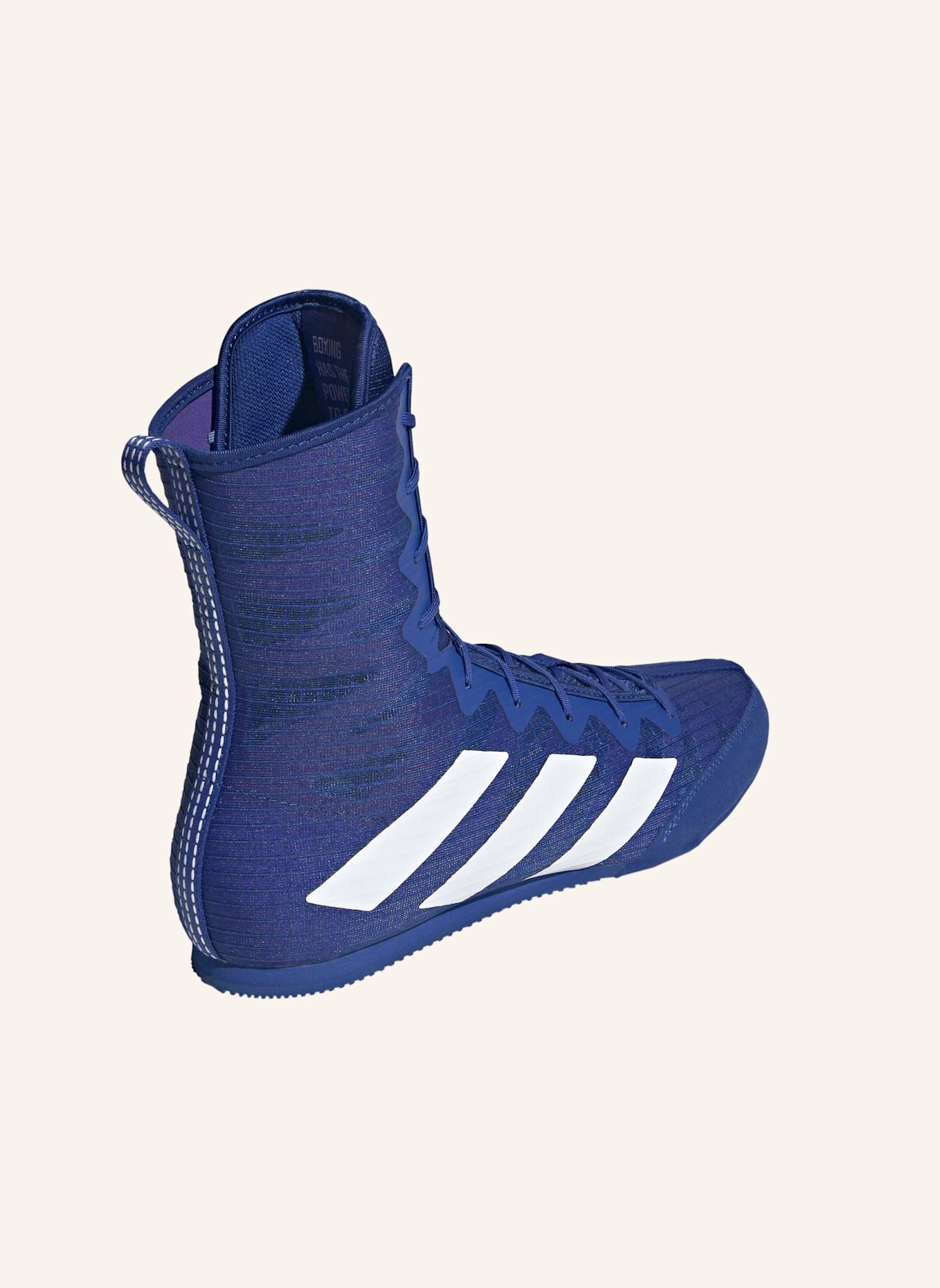 adidas BOX HOG 4 BOXSCHUH: BLAU/ WEISS/ LILA
