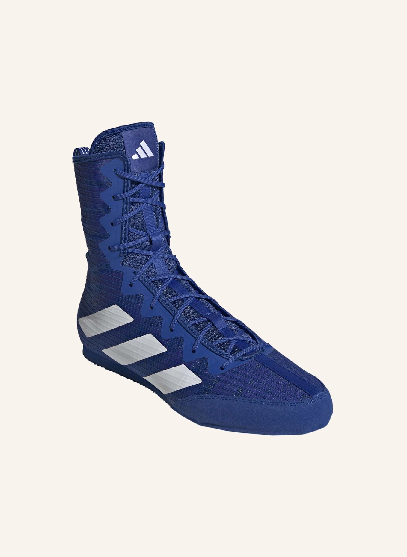 adidas BOX HOG 4 BOXSCHUH: BLAU/ WEISS/ LILA