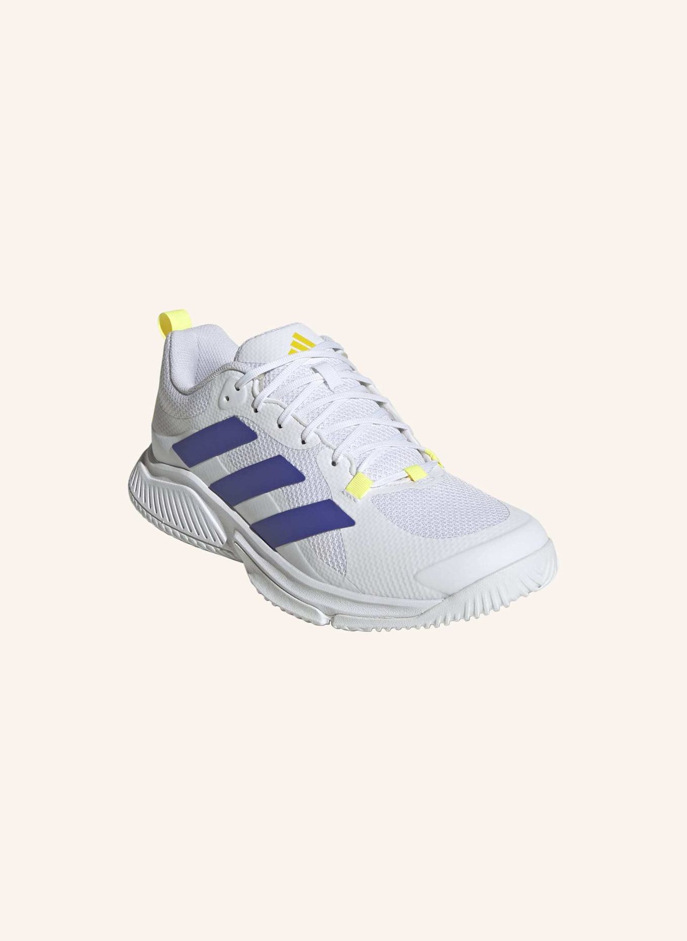adidas Fitnessschuhe COURT TEAM BOUNCE 2.0: WEISS/ LILA/ GELB