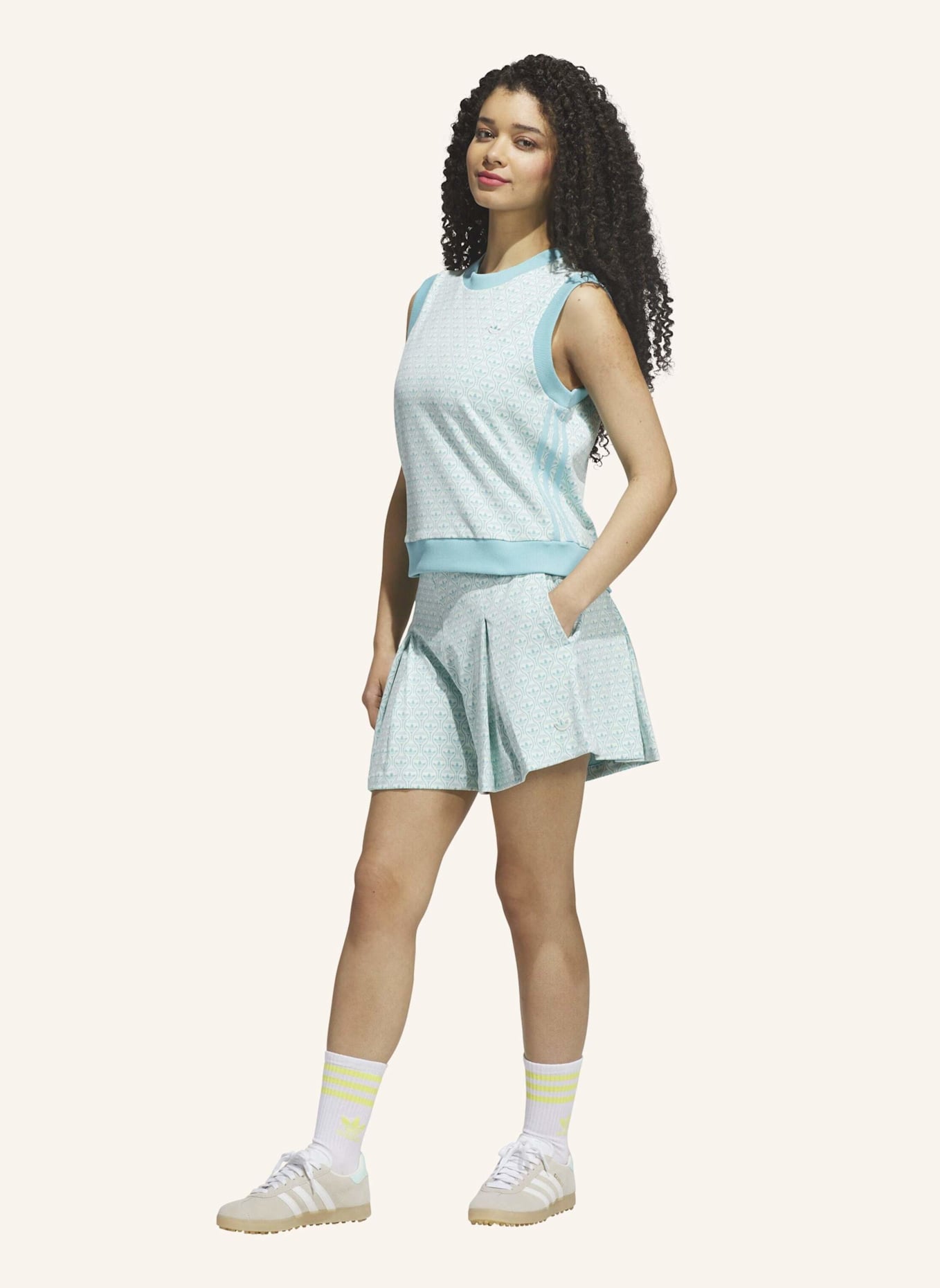 adidas Originals Pullunder ORIGINALS ALL OVER: WEISS/ BLAU