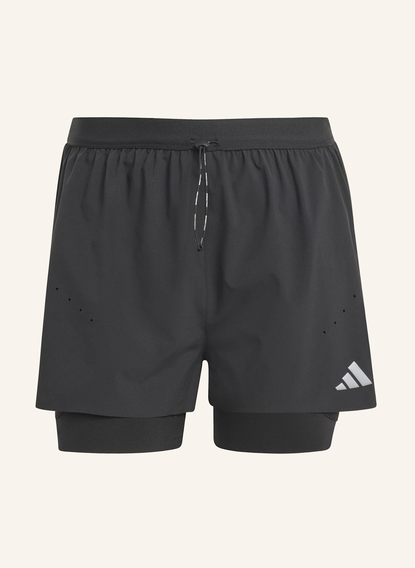 adidas ADI365 CLIMACOOL+ 4 POCKET 2IN1 SHORTS: SCHWARZ