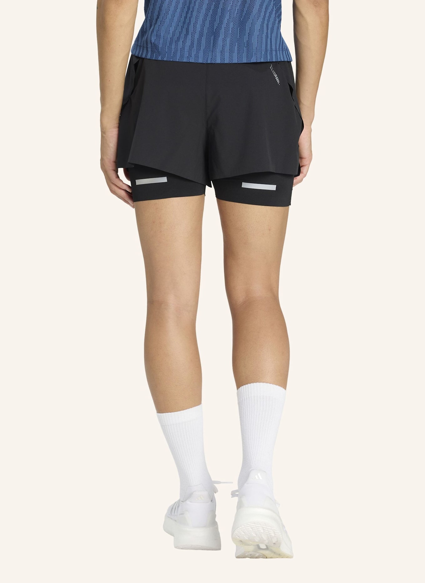adidas ADI365 CLIMACOOL+ 4 POCKET 2IN1 SHORTS: SCHWARZ