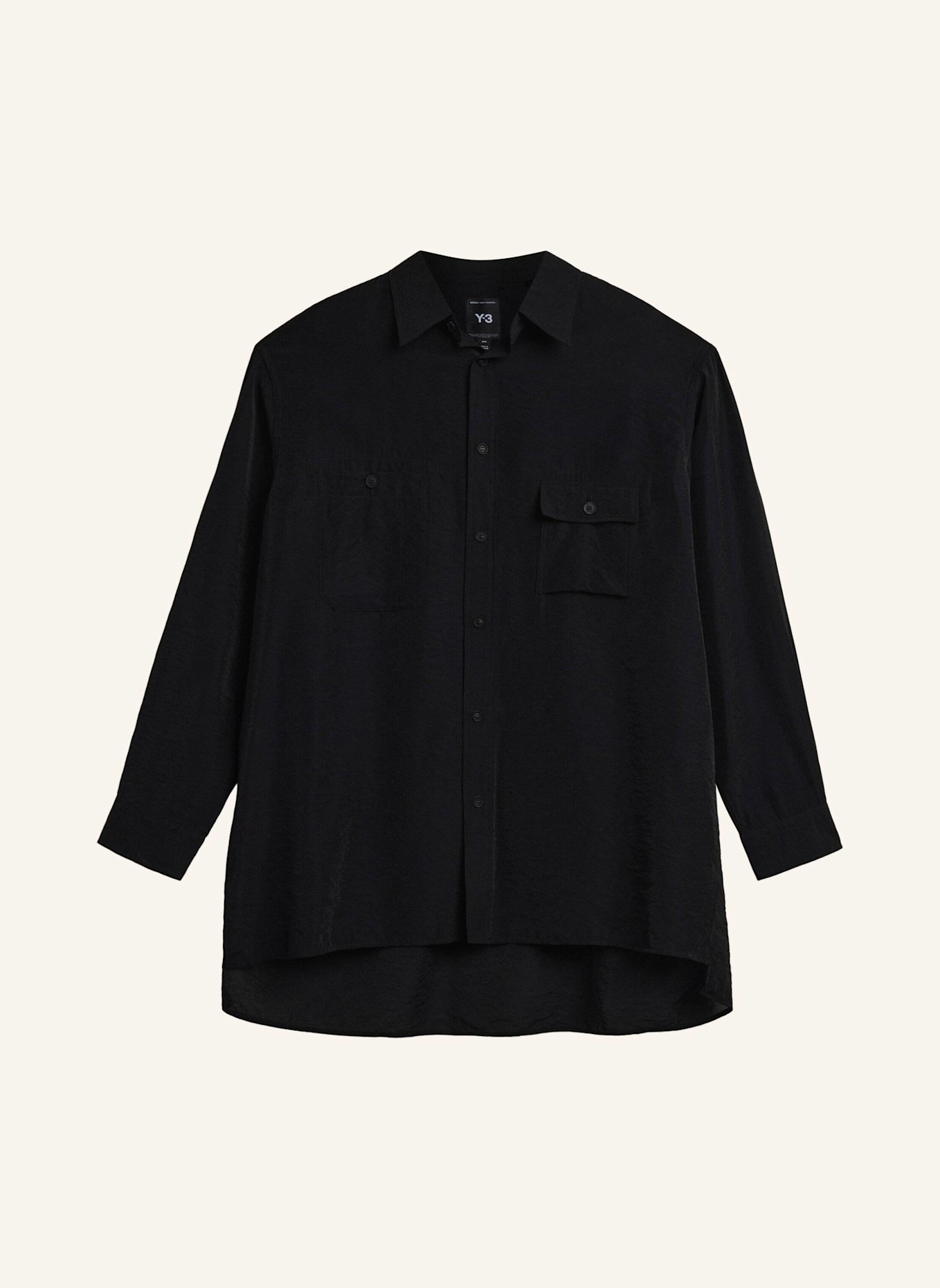 Y-3 Y-3 LANGÄRMELIGES HEMD: SCHWARZ