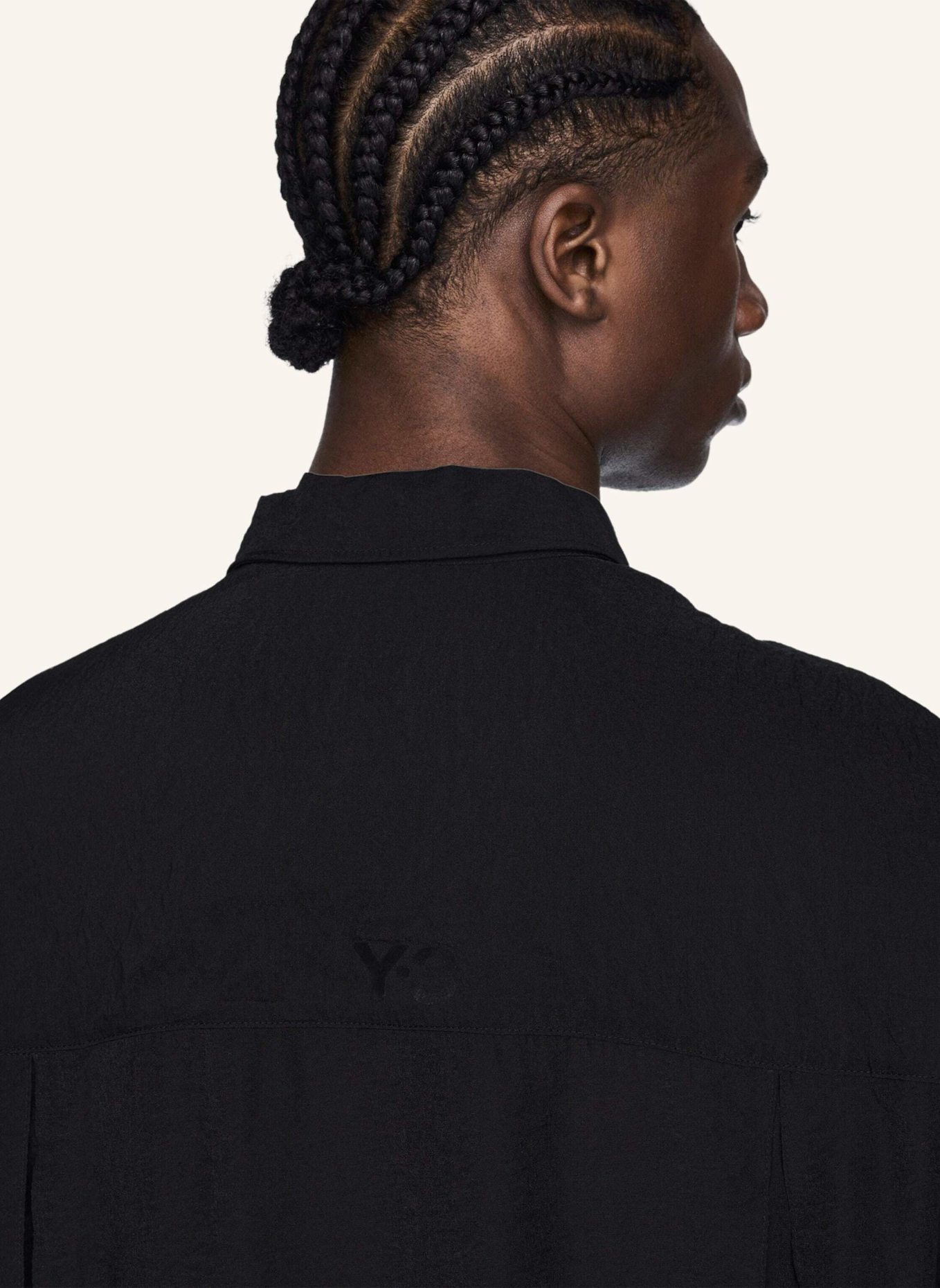 Y-3 Y-3 SHORT SLEEVE LANGES HEMD: SCHWARZ