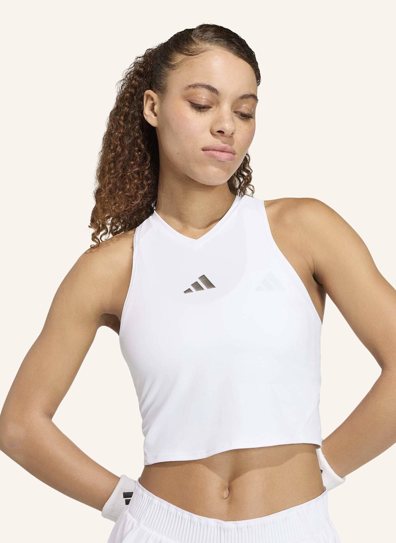 adidas TENNIS CLIMACOOL Y-TANKTOP PRO, MIDI: WEISS
