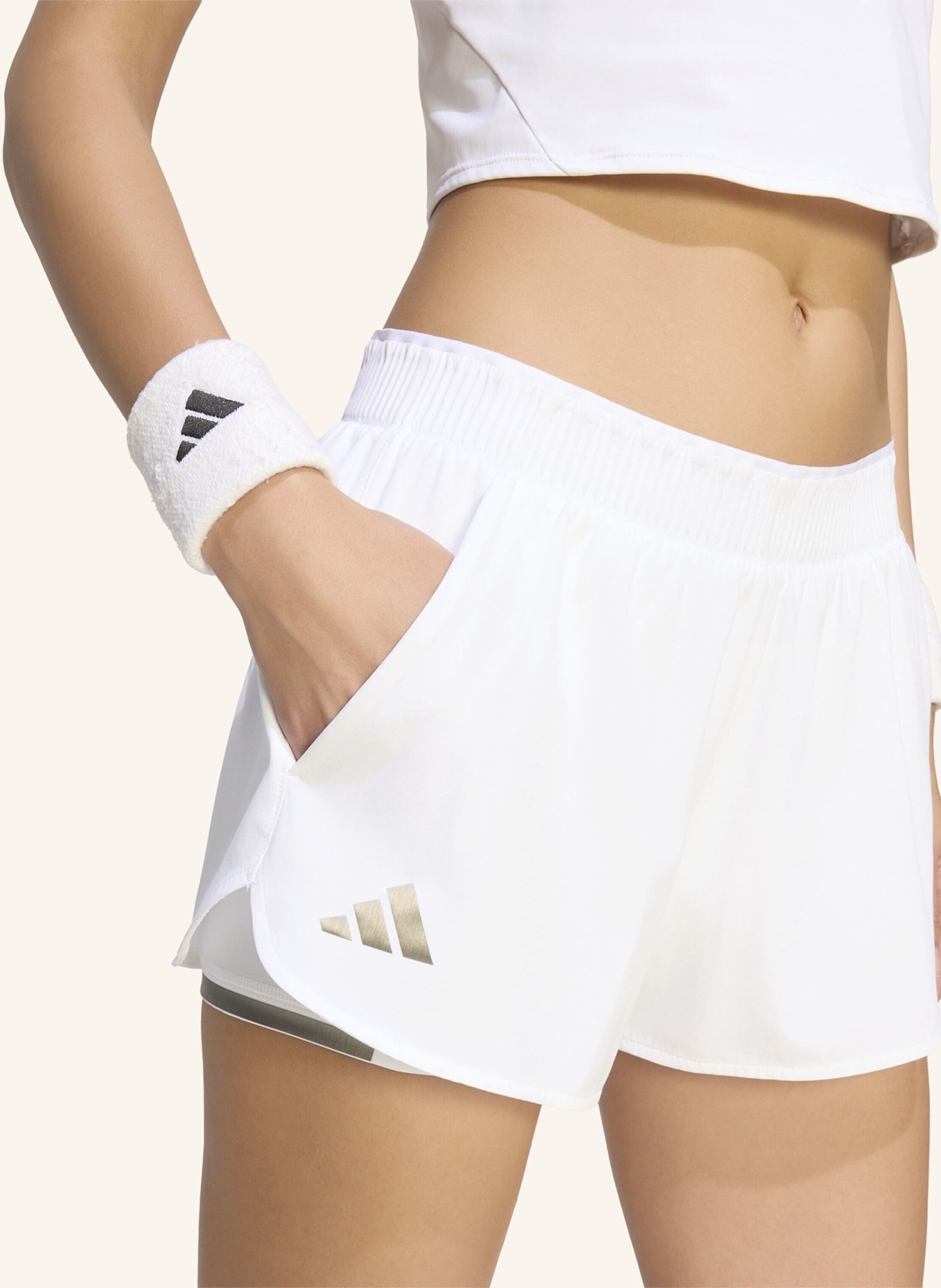 adidas TENNIS CLIMACOOL MATCH SHORT PRO: WEISS