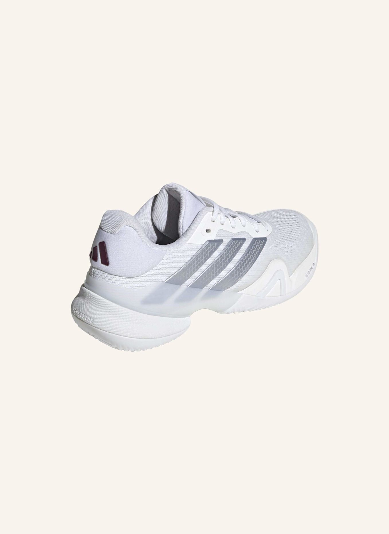 adidas BARRICADE 14 TENNISSCHUH: WEISS/ GRAU/ ROT