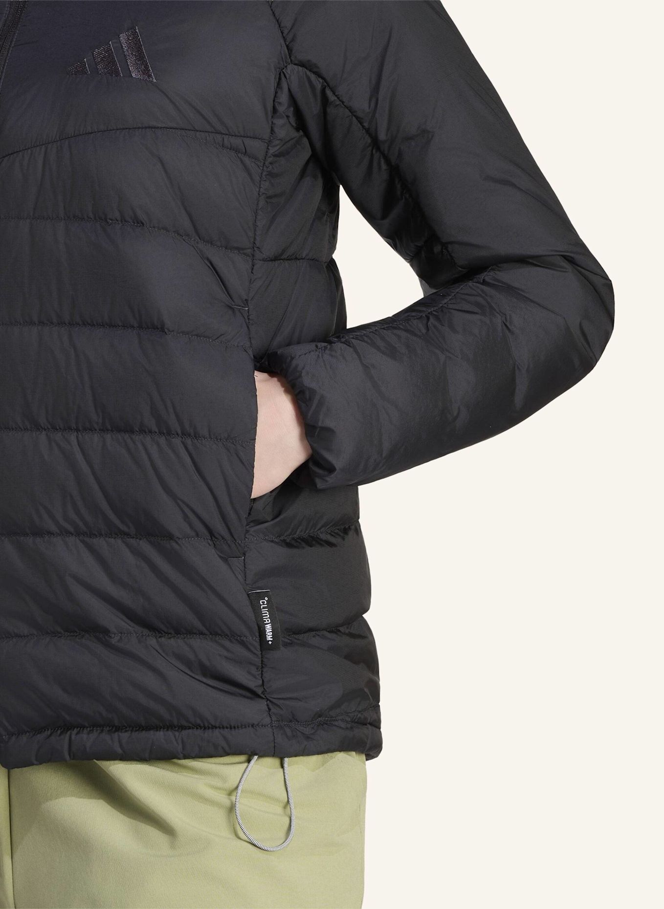 adidas TERREX TERREX XPERIOR DAUNENJACKE, CLIMAWARM+, KAPUZE: SCHWARZ