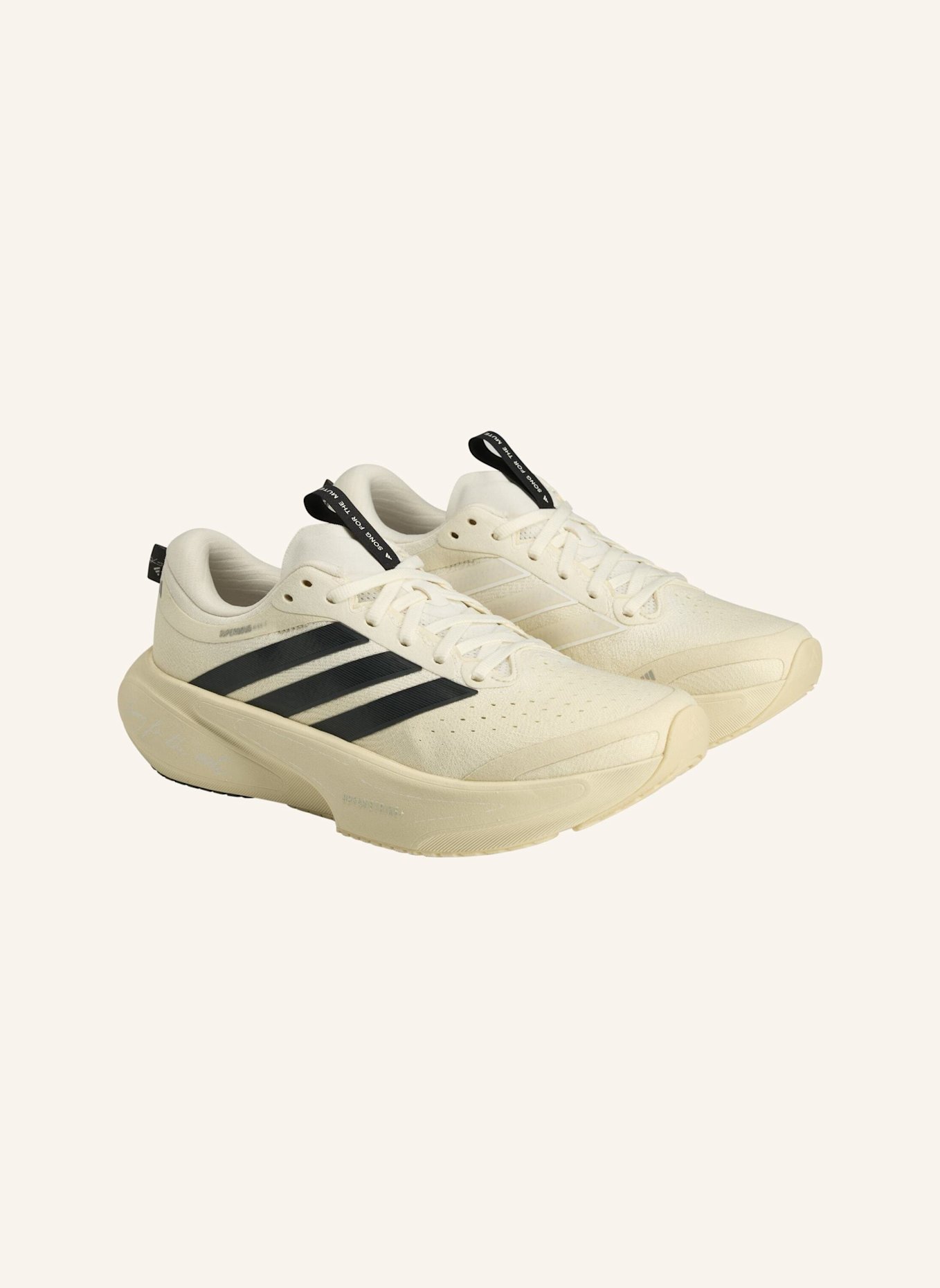 adidas SUPERNOVA RISE 3 LAUFSCHUH: WEISS/ GRAU