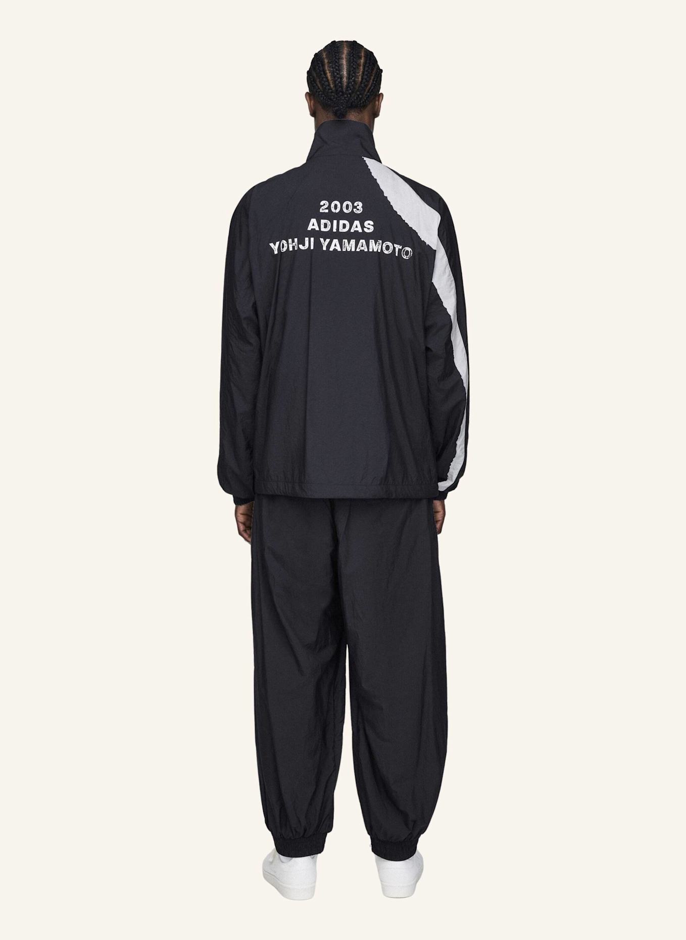 Y-3 Y-3 RAW EDGE 3 STRIPES NYLON SHELL HOSE: SCHWARZ
