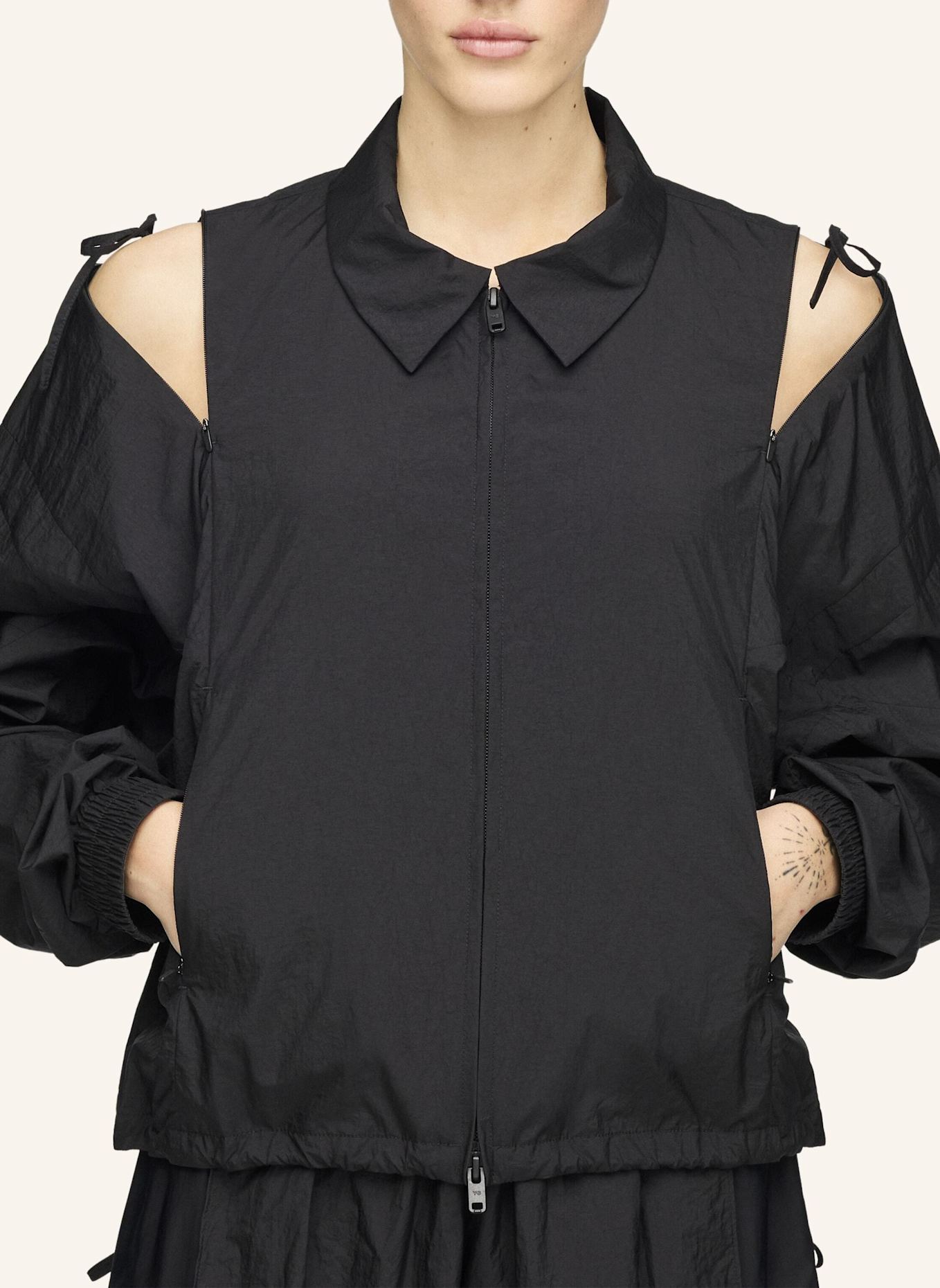 Y-3 Y-3 TRAININGSJACKE 3-STREIFEN: SCHWARZ