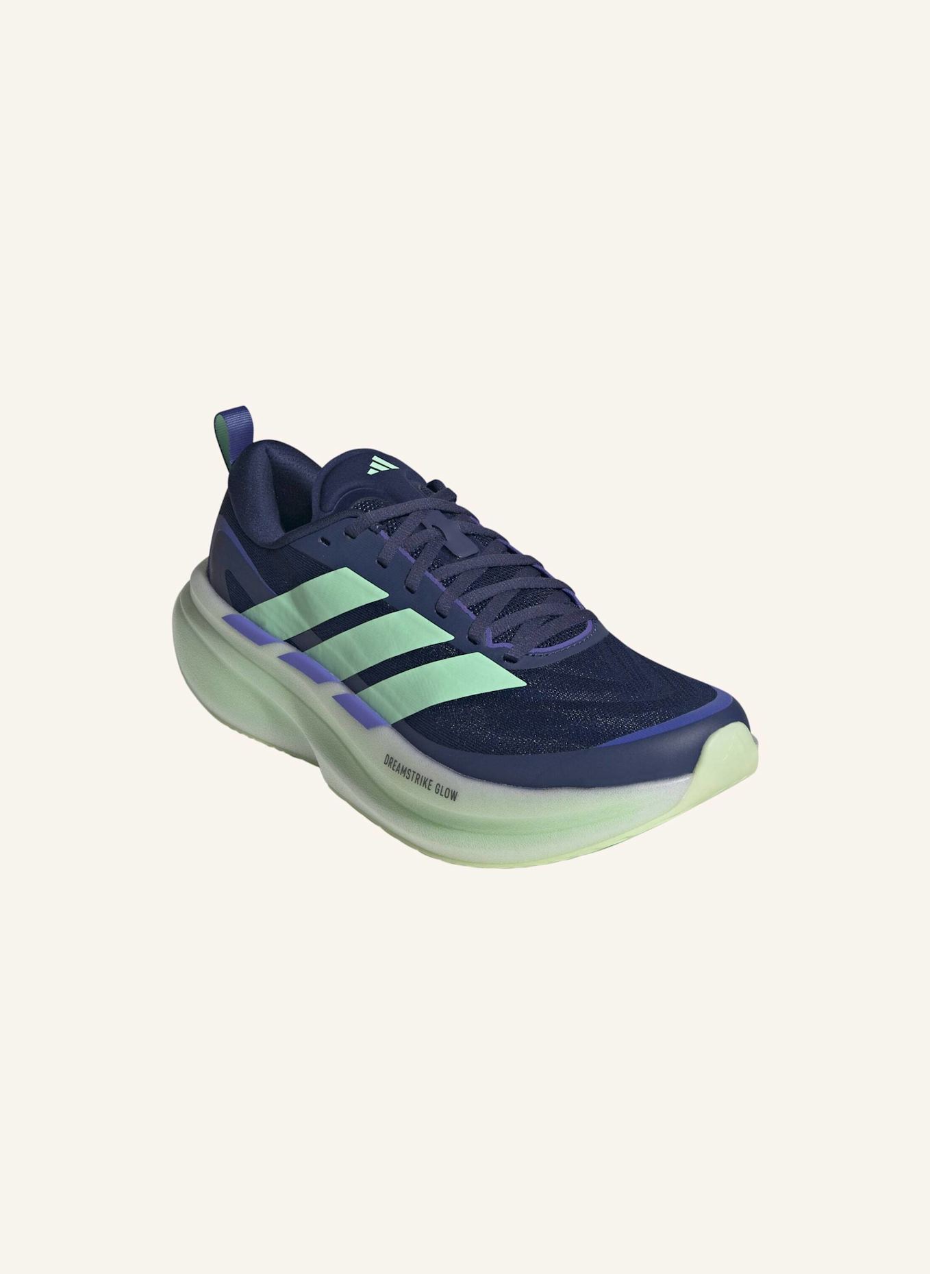 adidas Laufschuhe SUPERNOVA GLIDE: BLAU/ GRÜN/ LILA