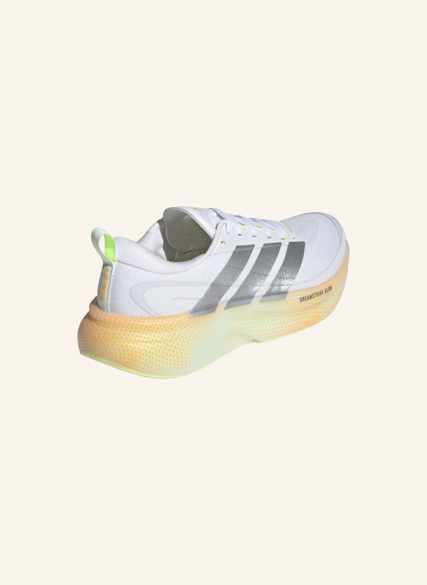 adidas Laufschuhe SUPERNOVA GLIDE: WEISS/ SILBER/ GRÜN