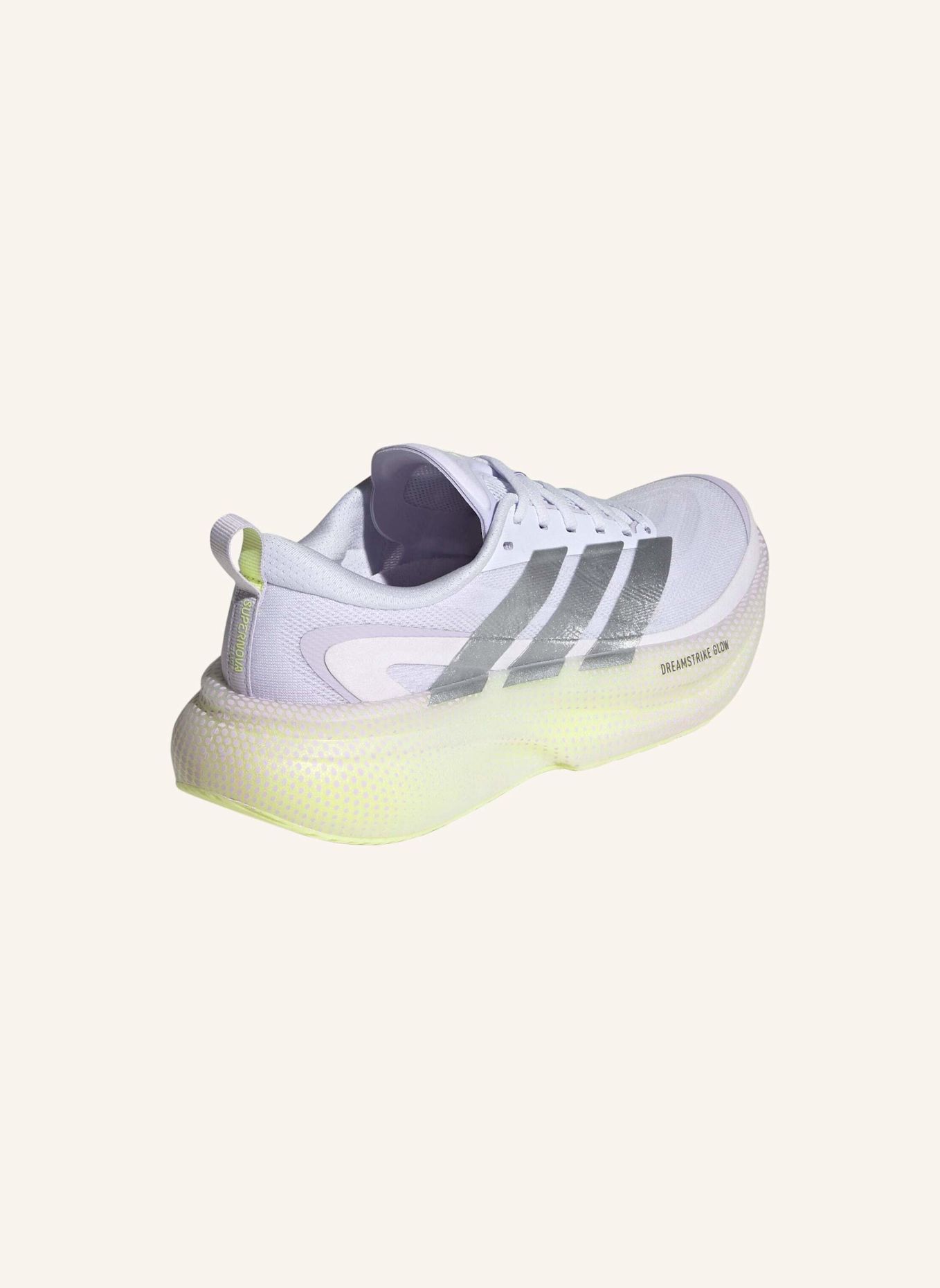 adidas SUPERNOVA GLIDE LAUFSCHUH: LILA/ SILBER