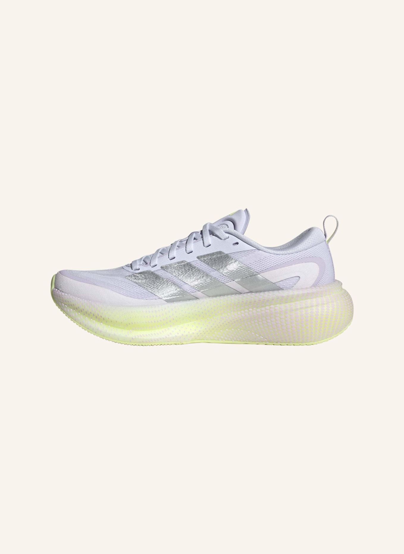 adidas SUPERNOVA GLIDE LAUFSCHUH: LILA/ SILBER