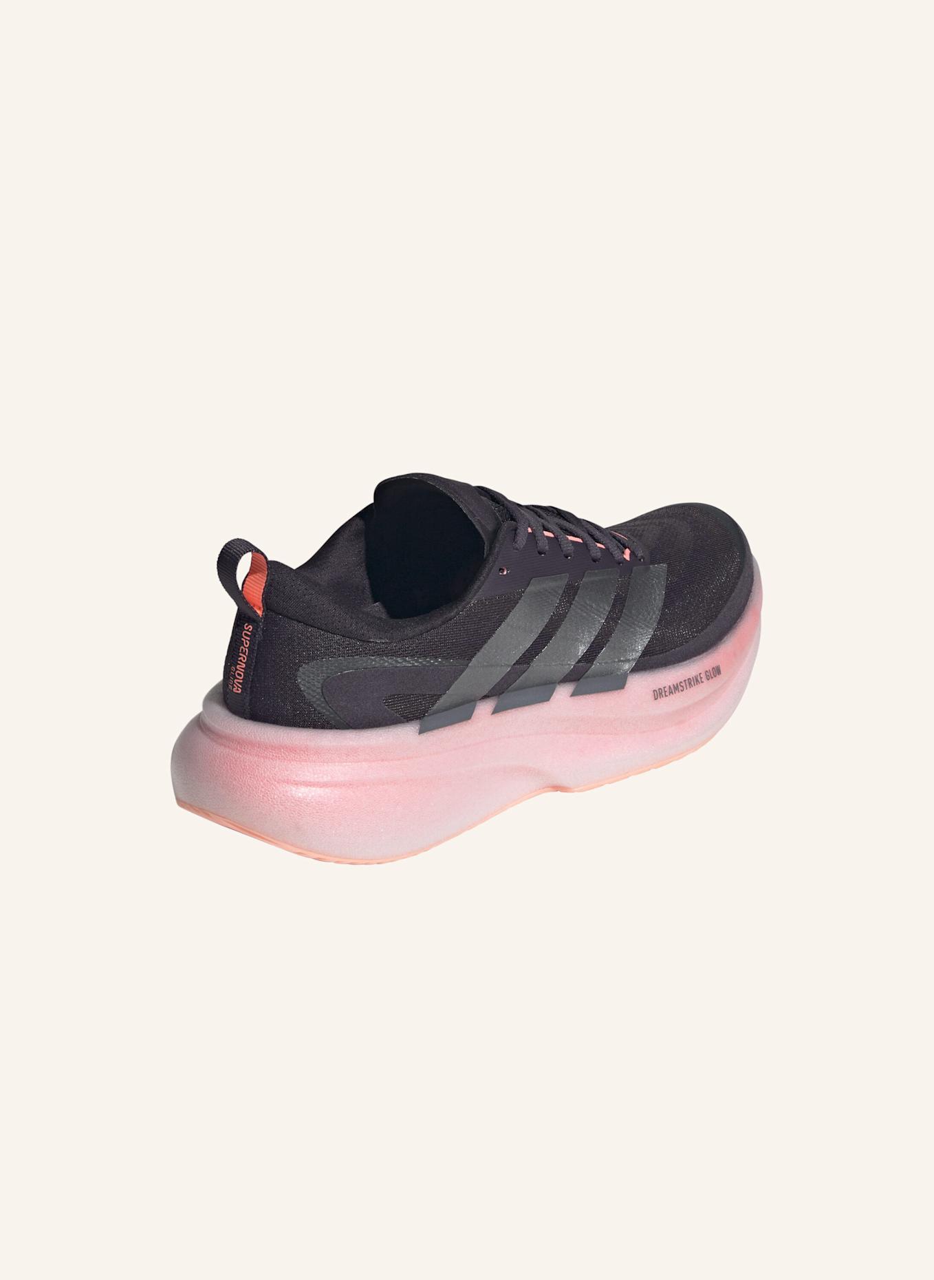 adidas SUPERNOVA GLIDE LAUFSCHUH: SCHWARZ/ GRAU/ ROT