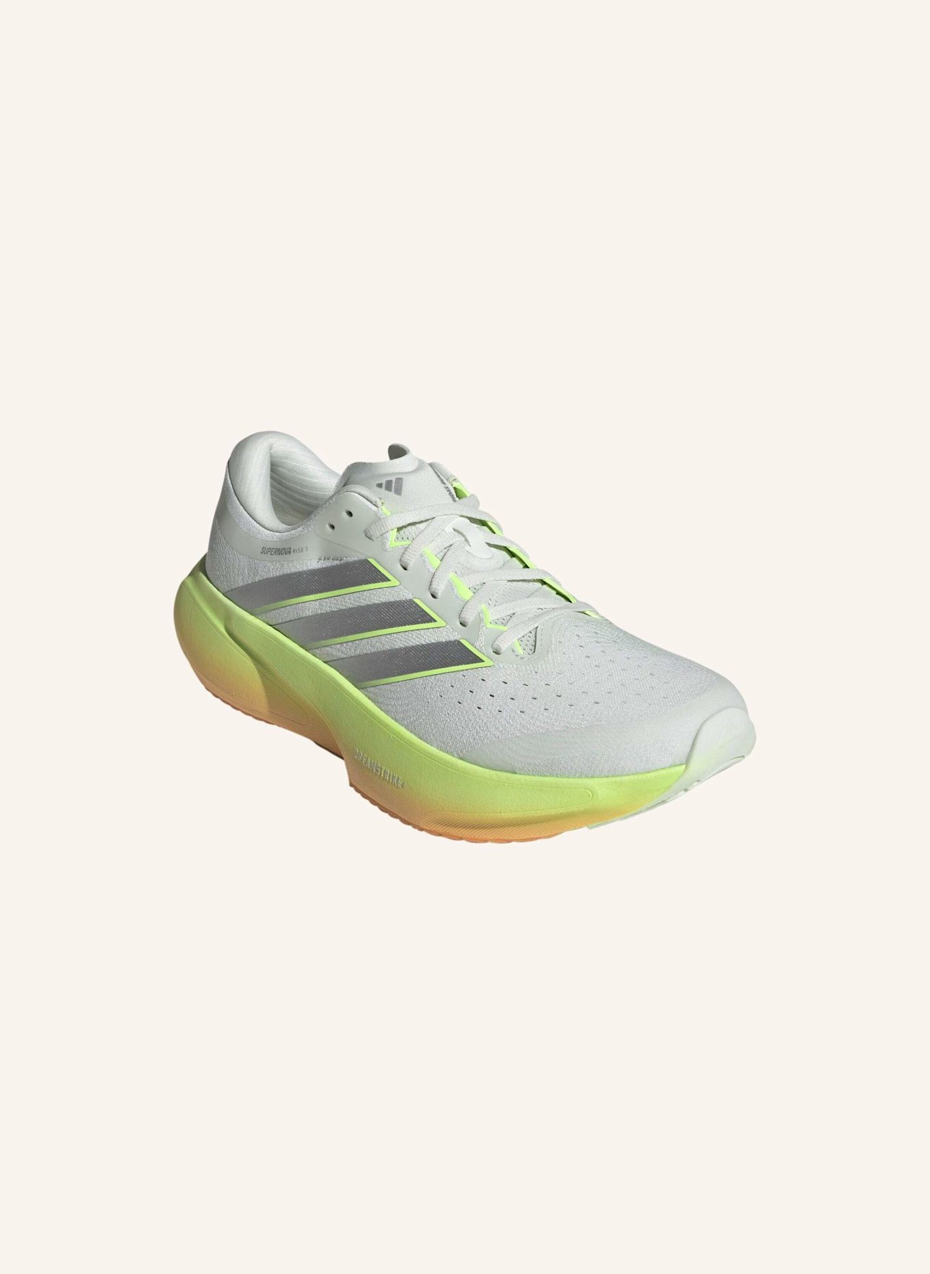 adidas Laufschuhe SUPERNOVA RISE 3: GRÜN/ SILBER/ ORANGE