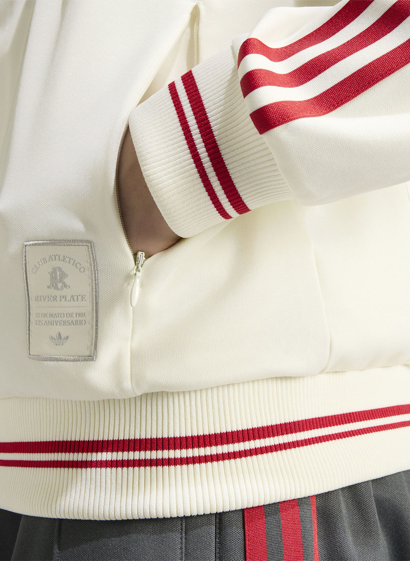 adidas RIVER PLATE 125TH ANNIVERSARY TRAININGSJACKE: WEISS