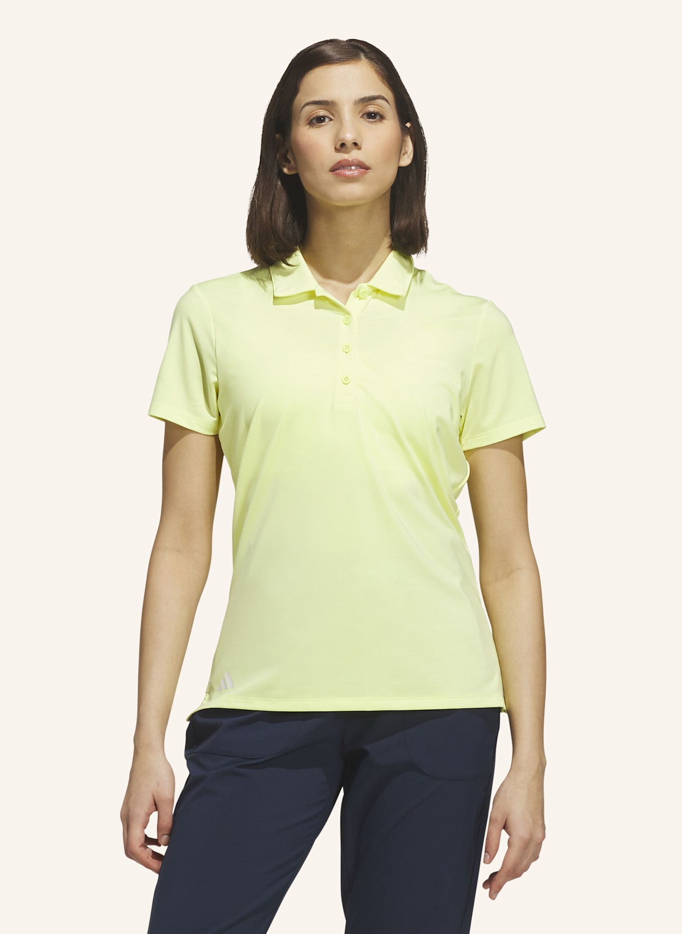 adidas ULTIMATE365 SOLID KURZÄRMLIGES POLOSHIRT: GELB