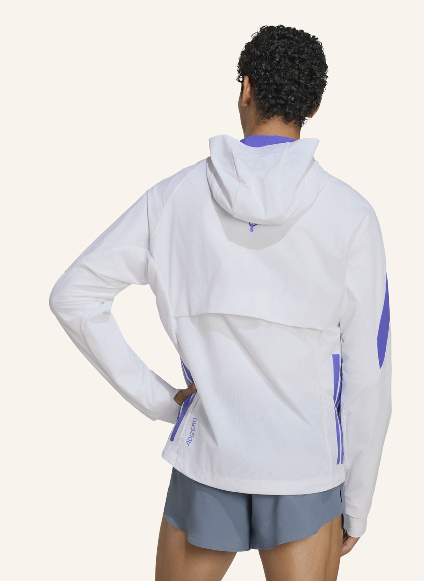 adidas Laufjacke ADIZERO: WEISS