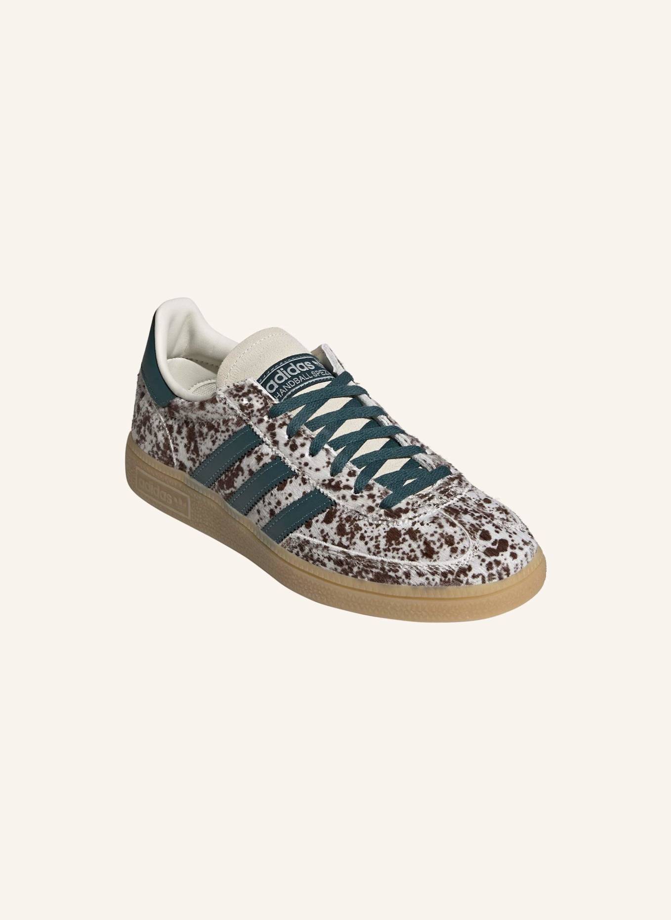 adidas Originals HANDBALL SPEZIAL SCHUH: WEISS/ GRÜN/ BRAUN