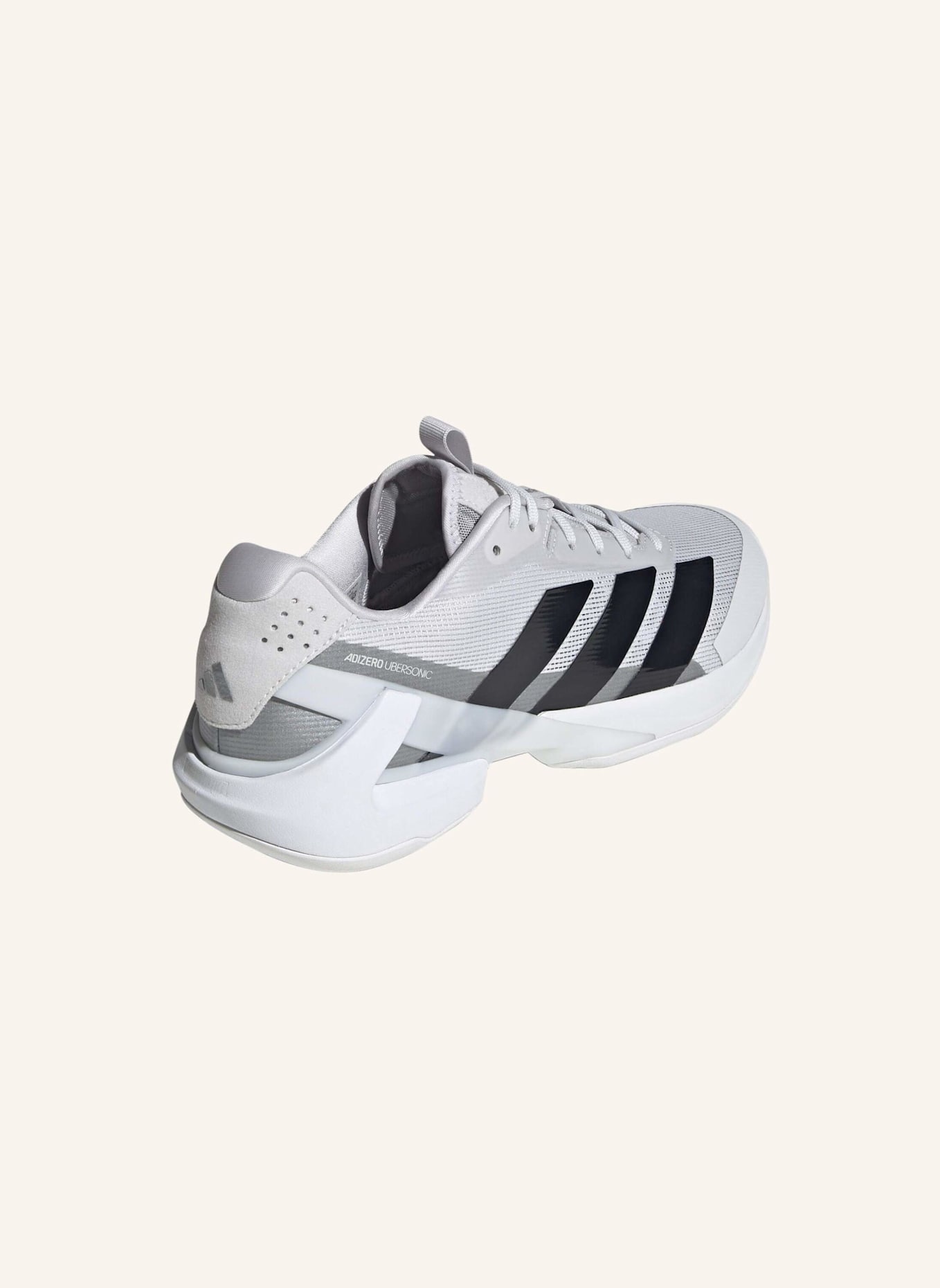 adidas ADIZERO UBERSONIC 5 TENNISSCHUH: GRAU/ SCHWARZ