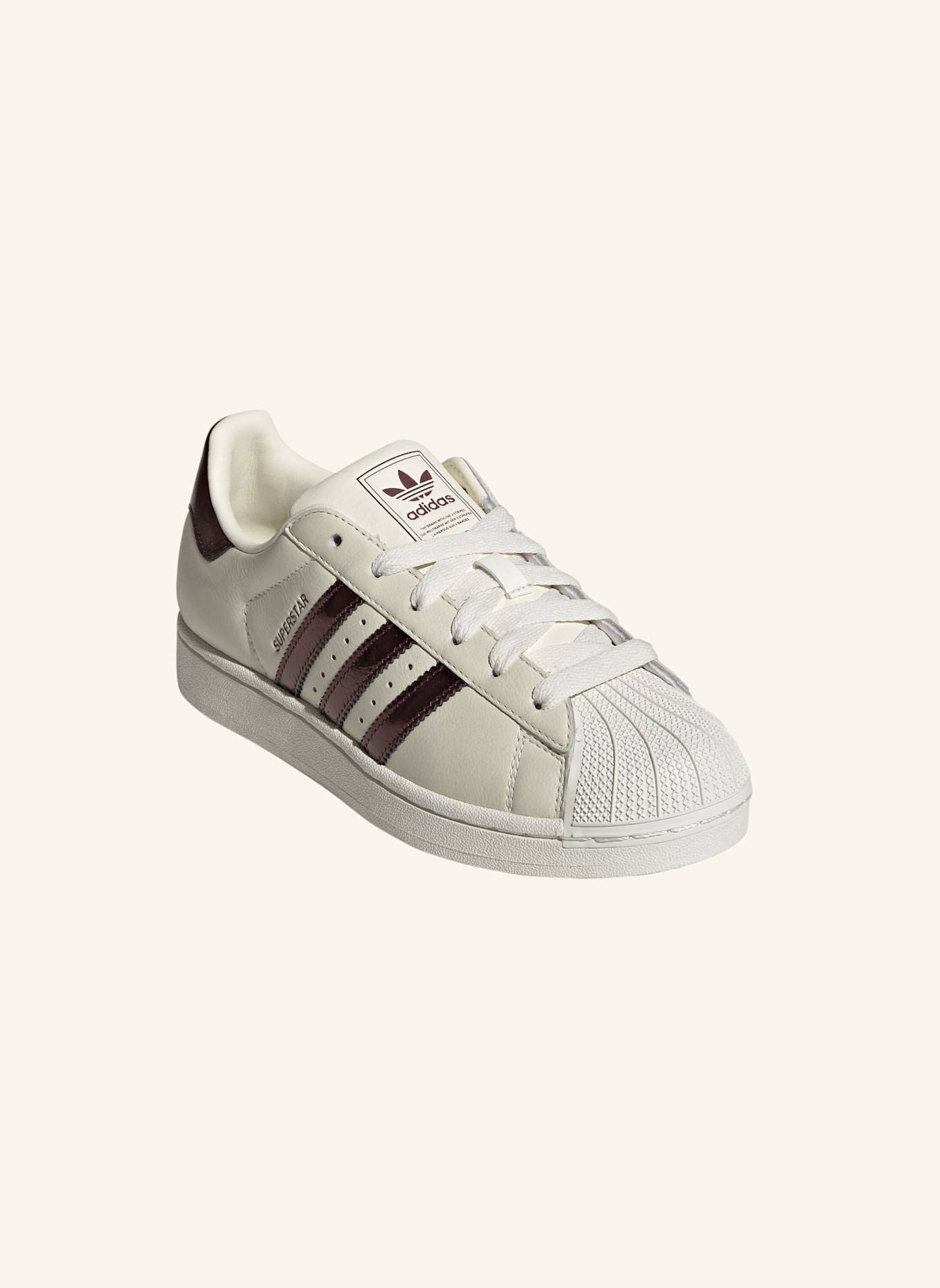 adidas Originals ADIDAS SUPERSTAR II SCHUH: WEISS/ ROT/ GOLD