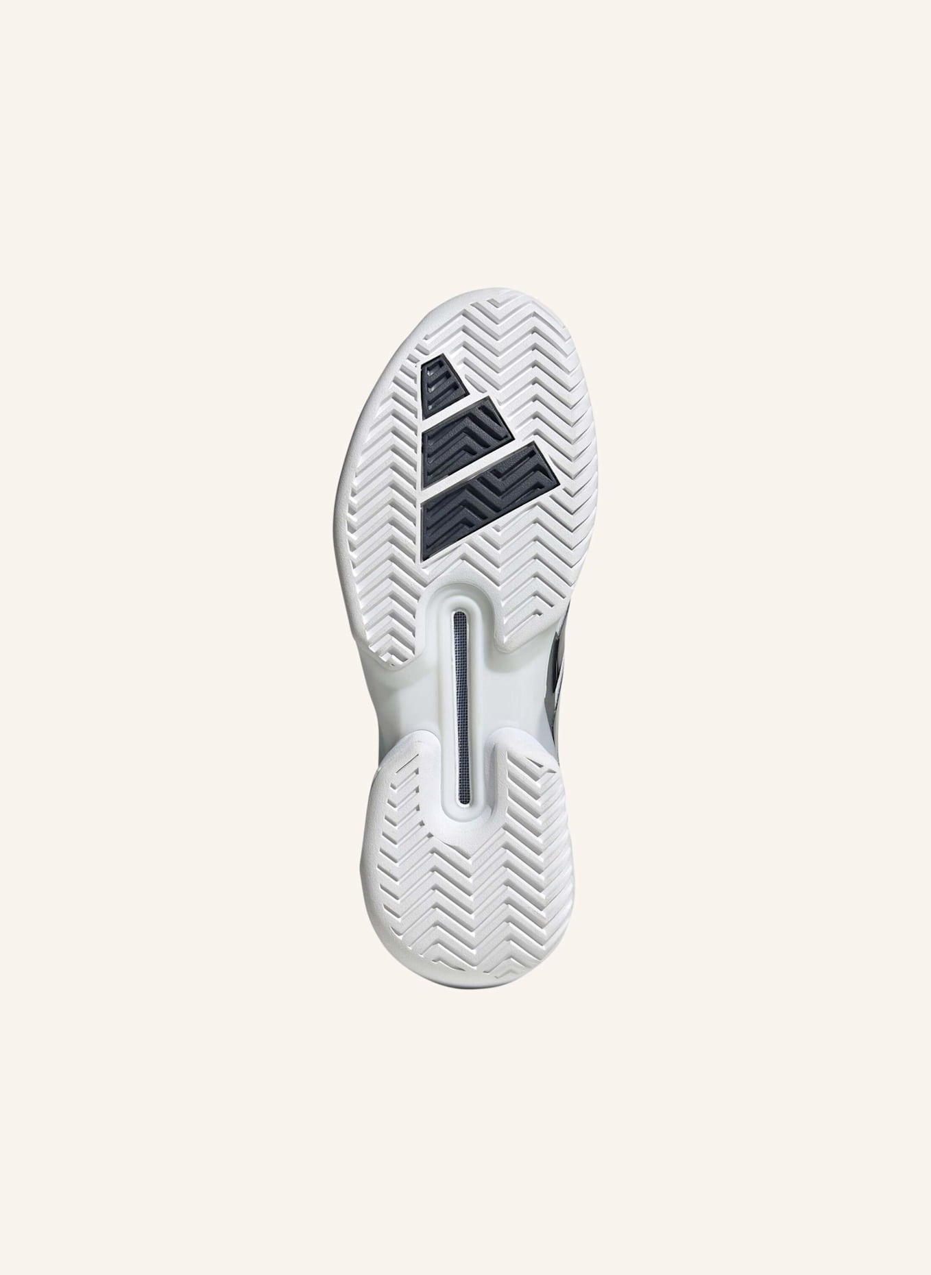adidas ADIZERO UBERSONIC 5 TENNISSCHUH: GRAU/ SCHWARZ