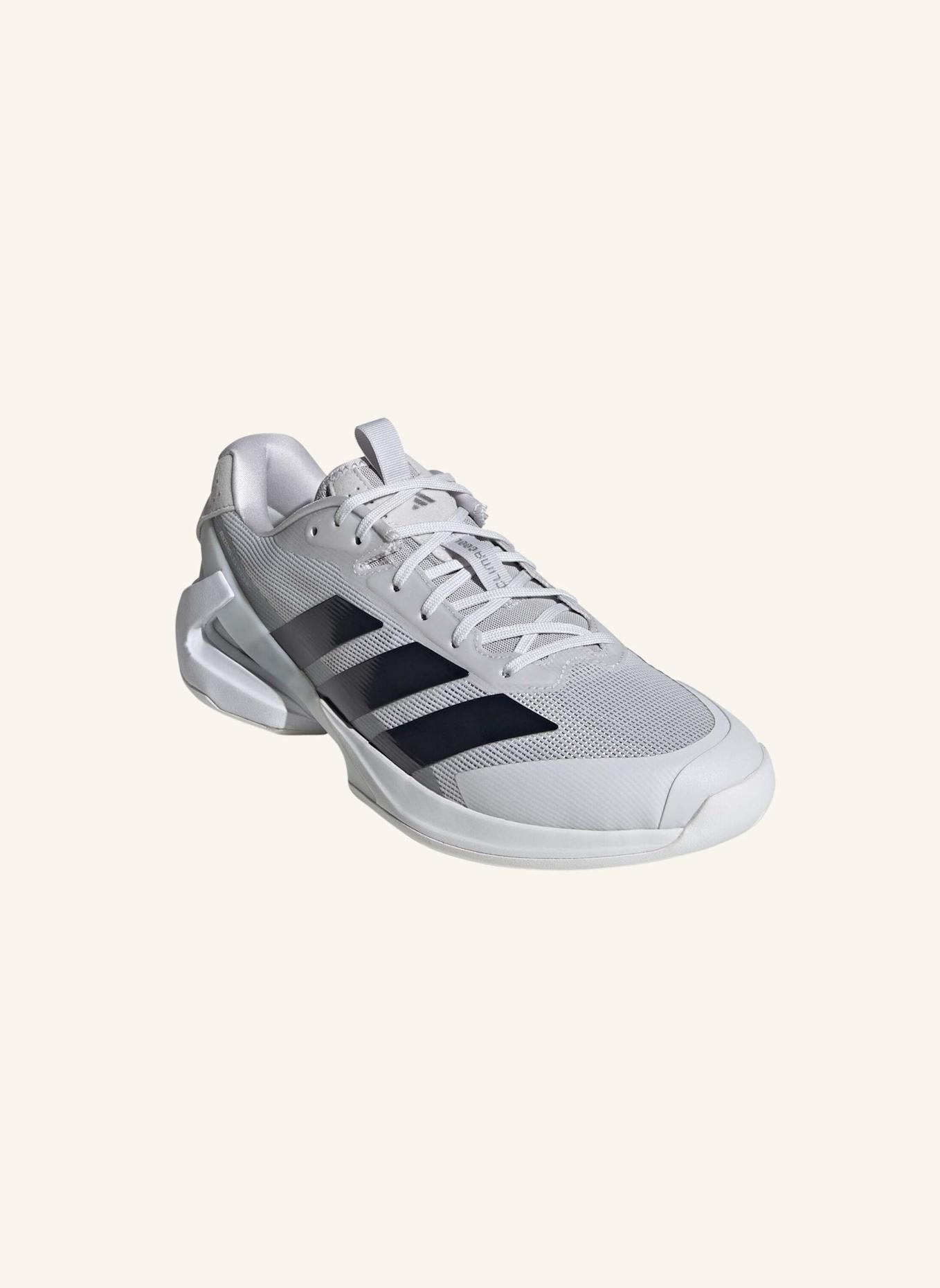 adidas ADIZERO UBERSONIC 5 TENNISSCHUH: GRAU/ SCHWARZ
