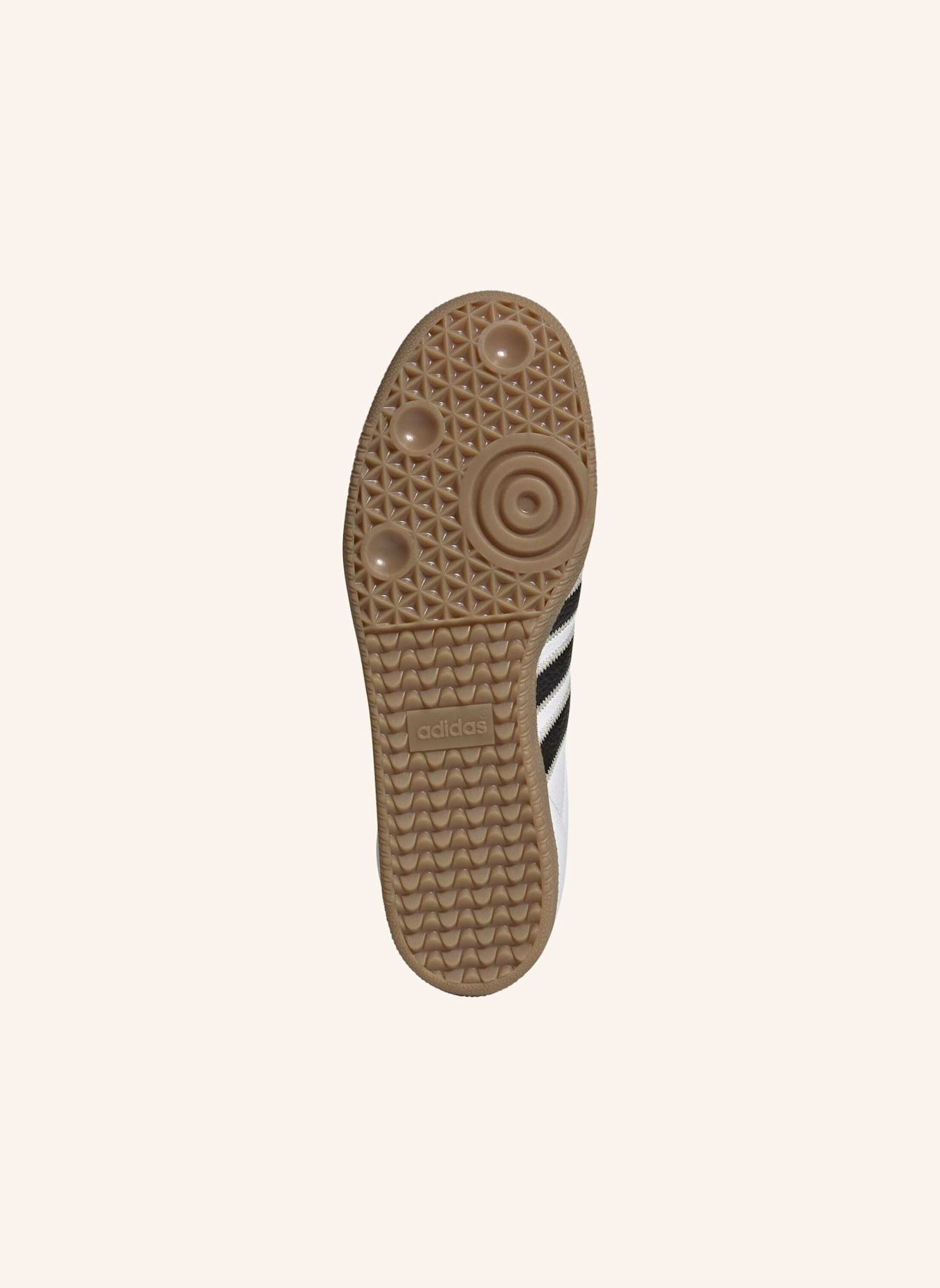 adidas Originals SAMBA OG SCHUH: WEISS/ SCHWARZ/ BEIGE