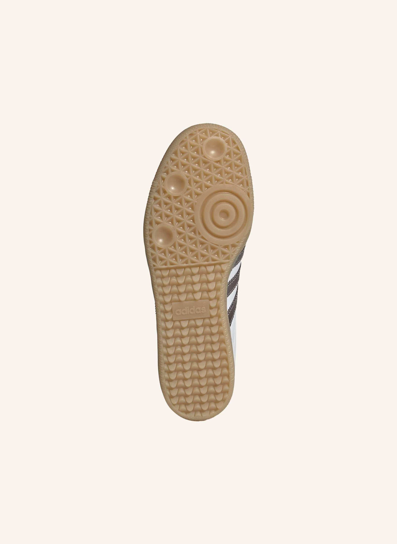 adidas Originals SAMBA OG SCHUH: WEISS/ BRAUN/ BEIGE