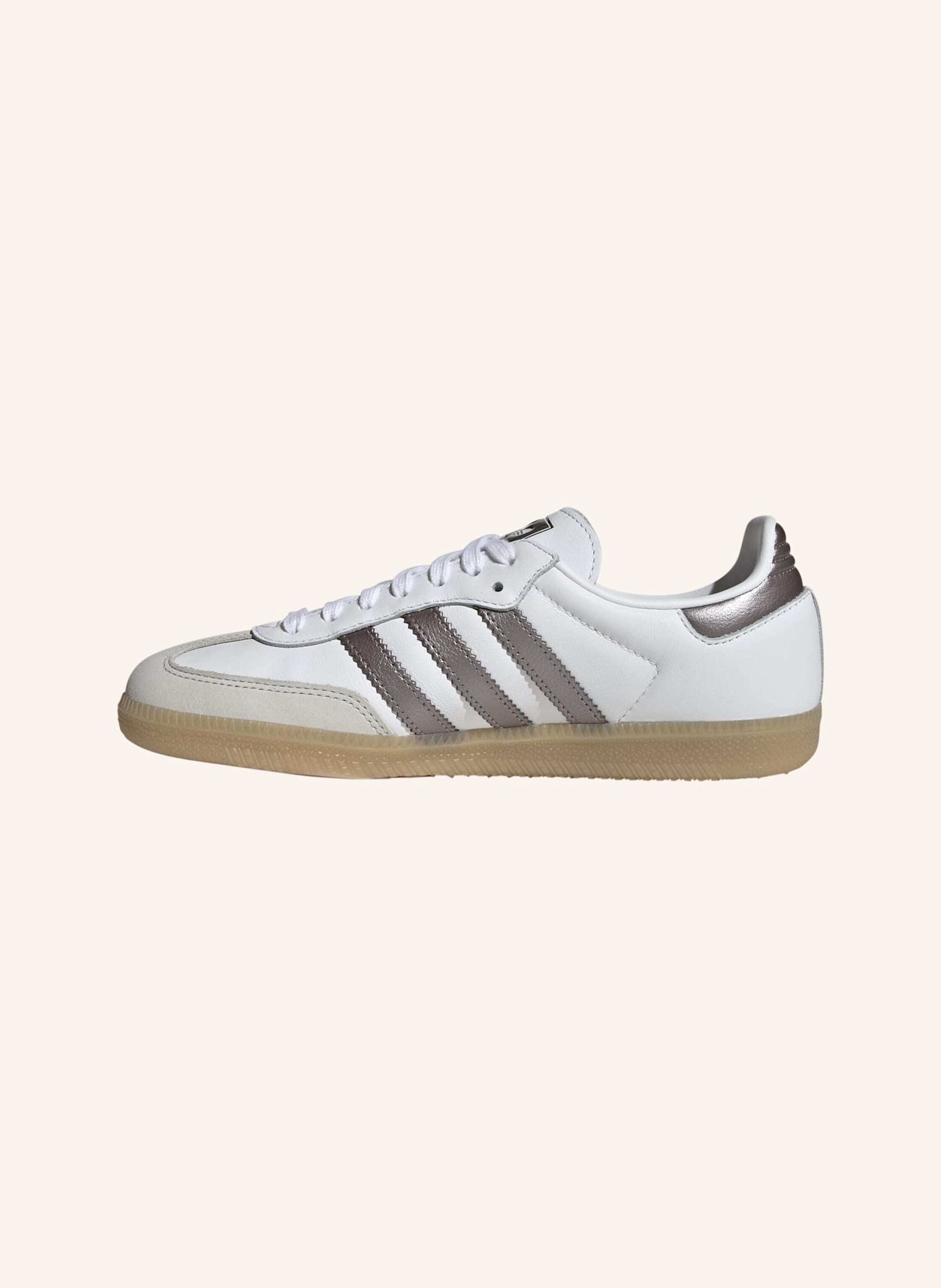 adidas Originals SAMBA OG SCHUH: WEISS/ BRAUN/ BEIGE