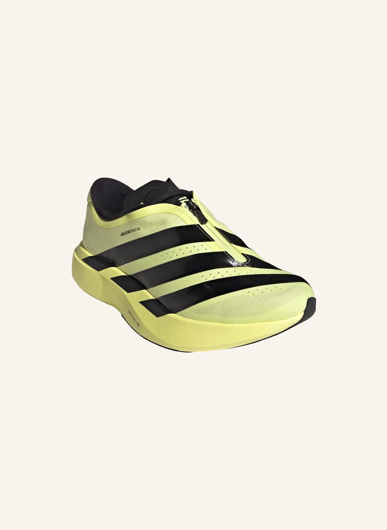 adidas ADIZERO EVO SL LIGHTSTRIKEPRO LAUFSCHUH, REISSVERSCHLUSS: SCHWARZ/ GRAU