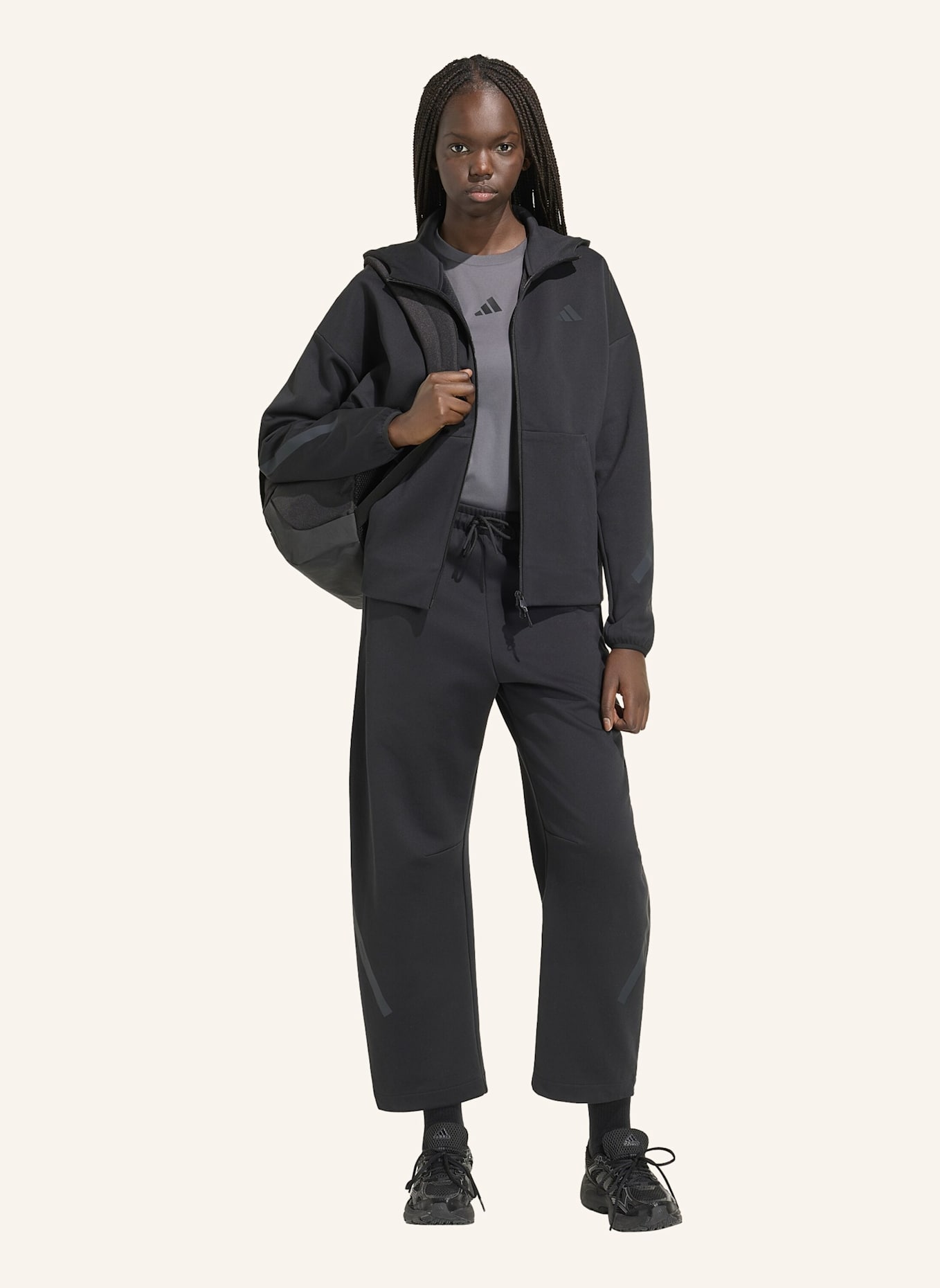 adidas Sweatjacke Z.N.E.: SCHWARZ