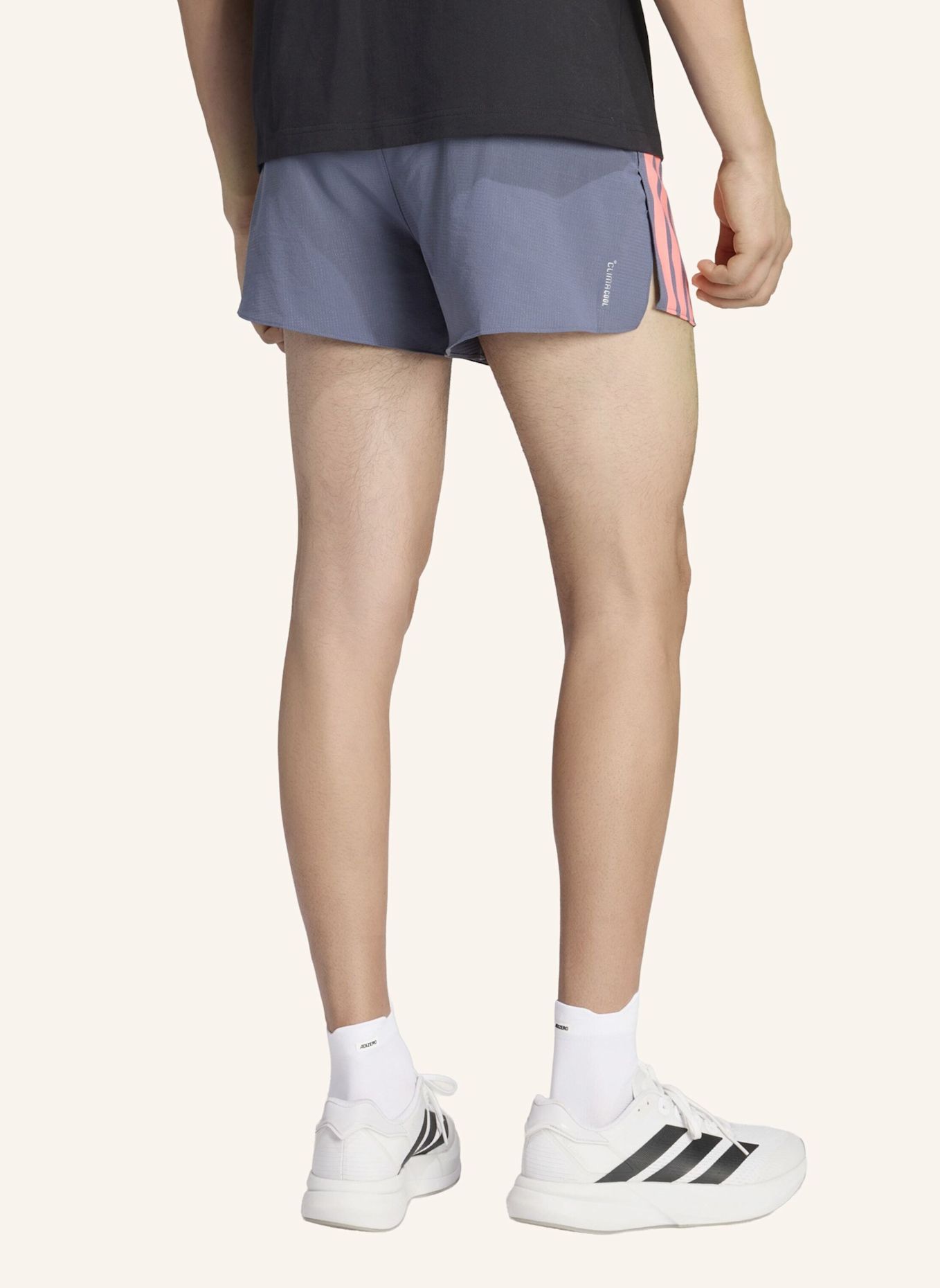 adidas ADIZERO RUNNING GEL POCKET SHORTS: GRAU