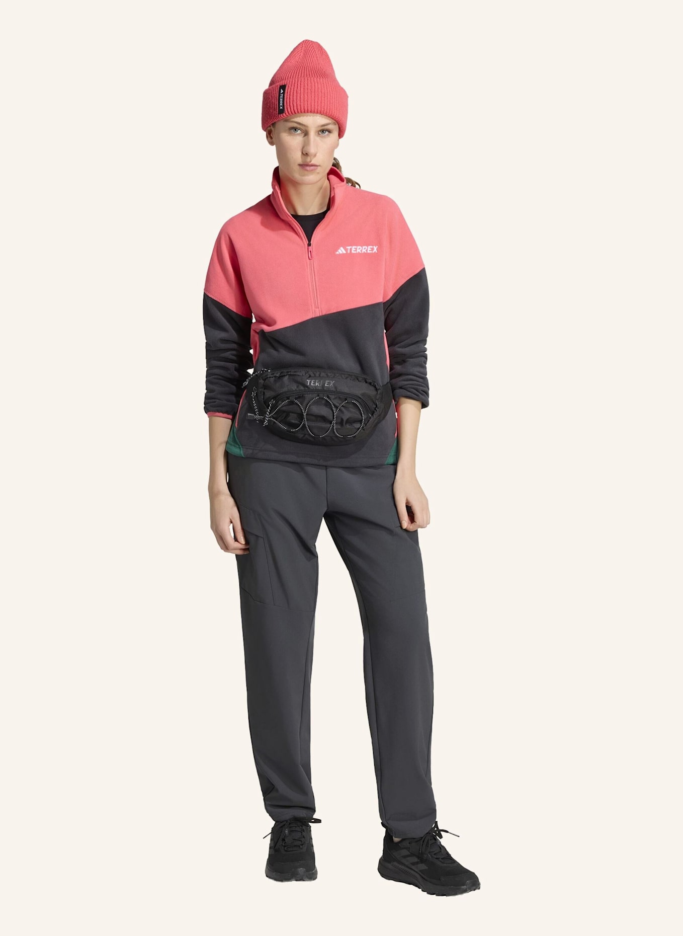 adidas TERREX Fleece-Troyer TERREX MULTI CLIMAWARM: GRAU