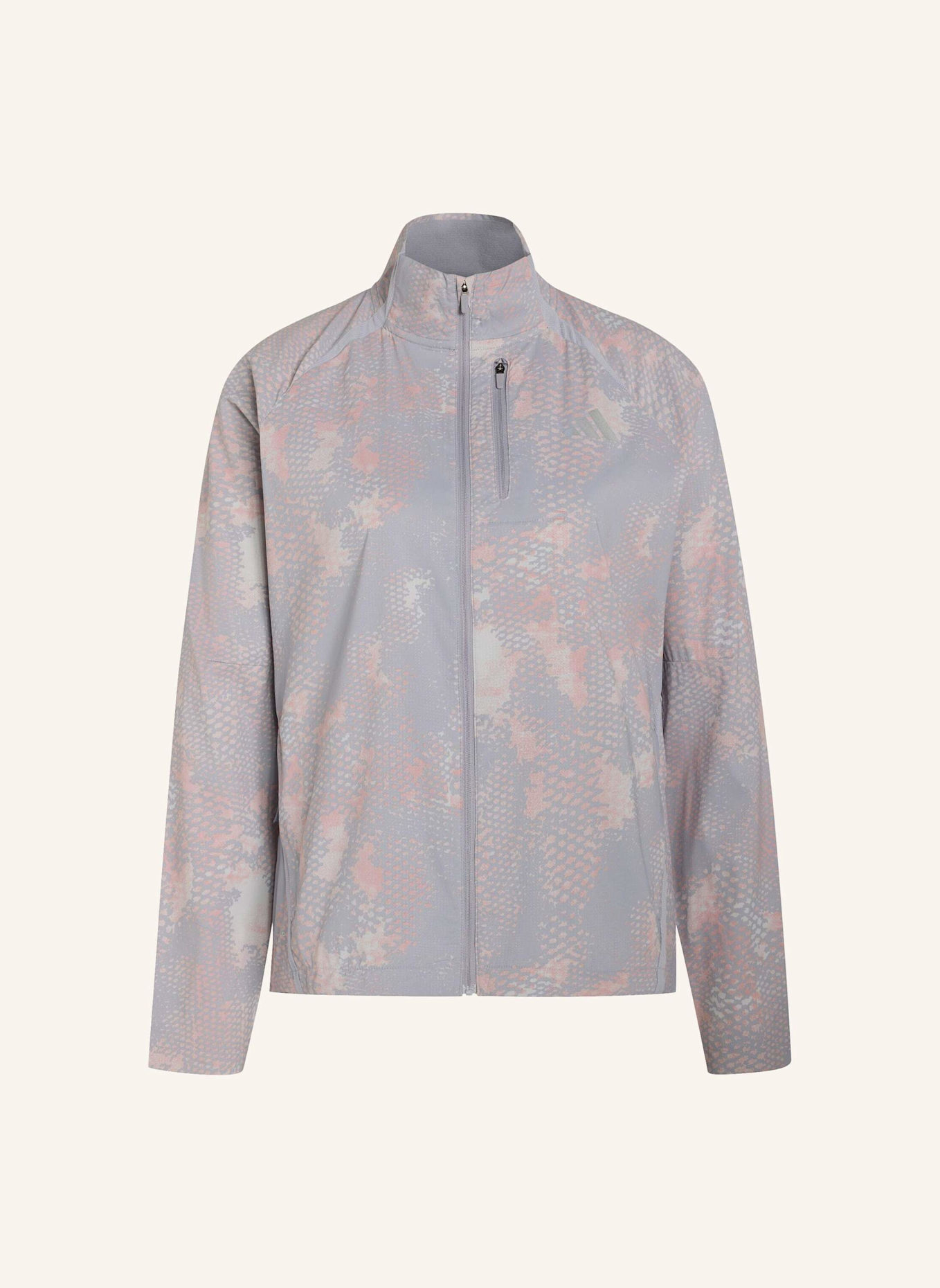 adidas ADI365 ICONIC LAUFJACKE, ANIMALPRINT: GRAU
