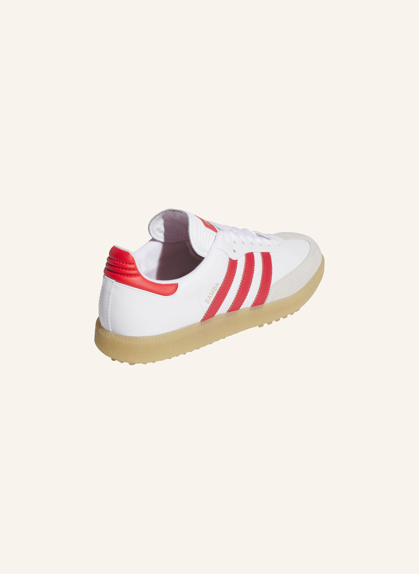 adidas Originals Golfschuhe SAMBA: WEISS/ ROT/ BEIGE