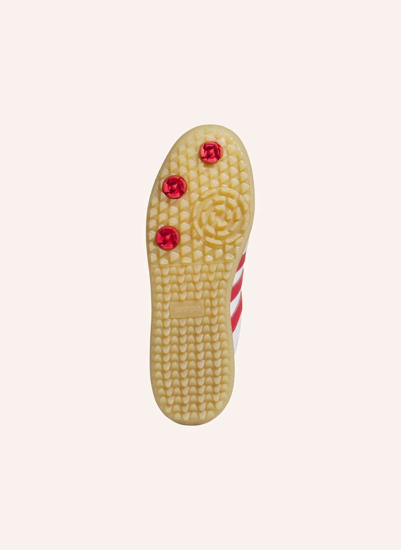 adidas Originals Golfschuhe SAMBA: WEISS/ ROT/ BEIGE