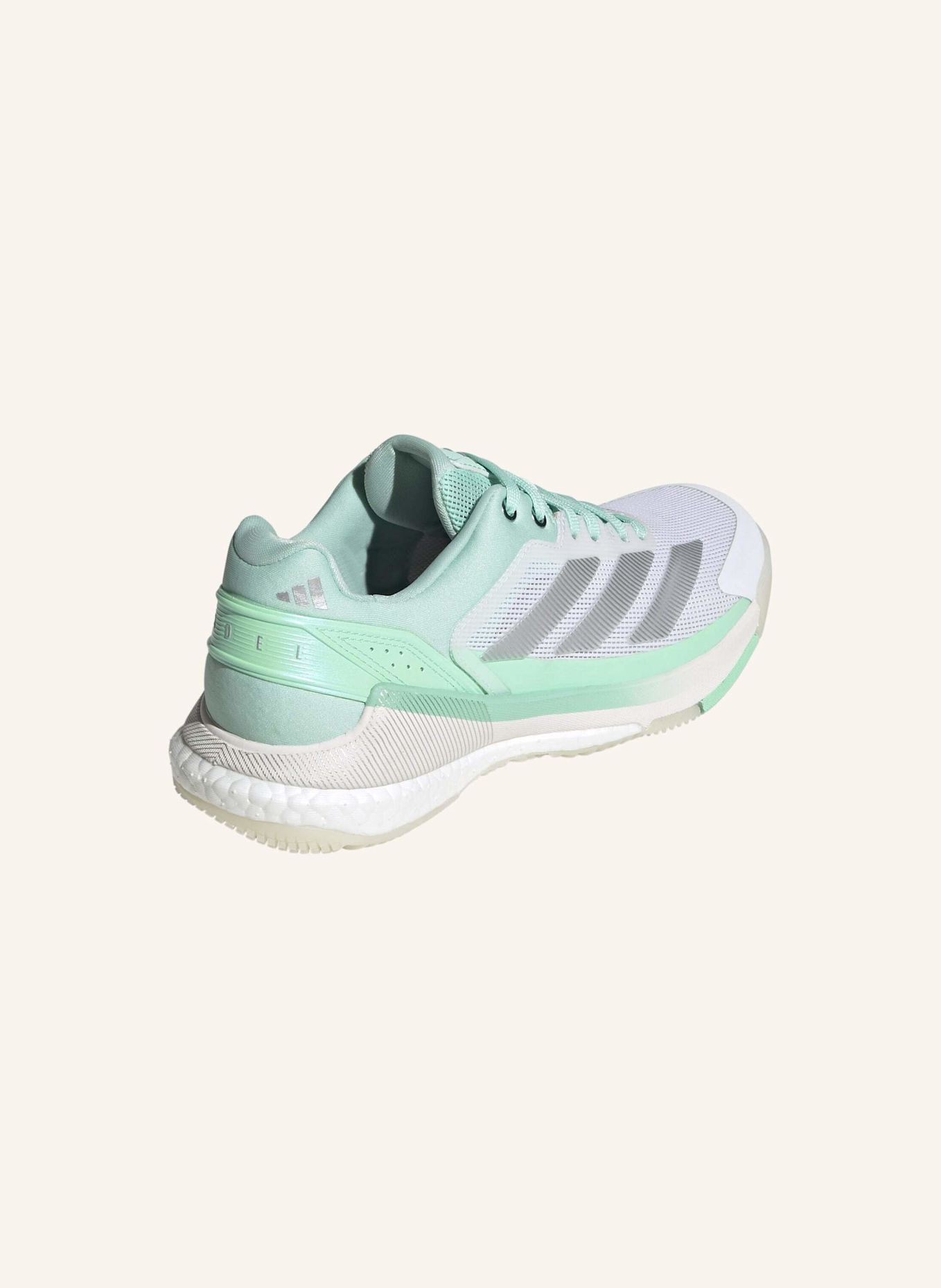 adidas CRAZYQUICK BOOST PADEL-SCHUH: GRÜN/ SILBER