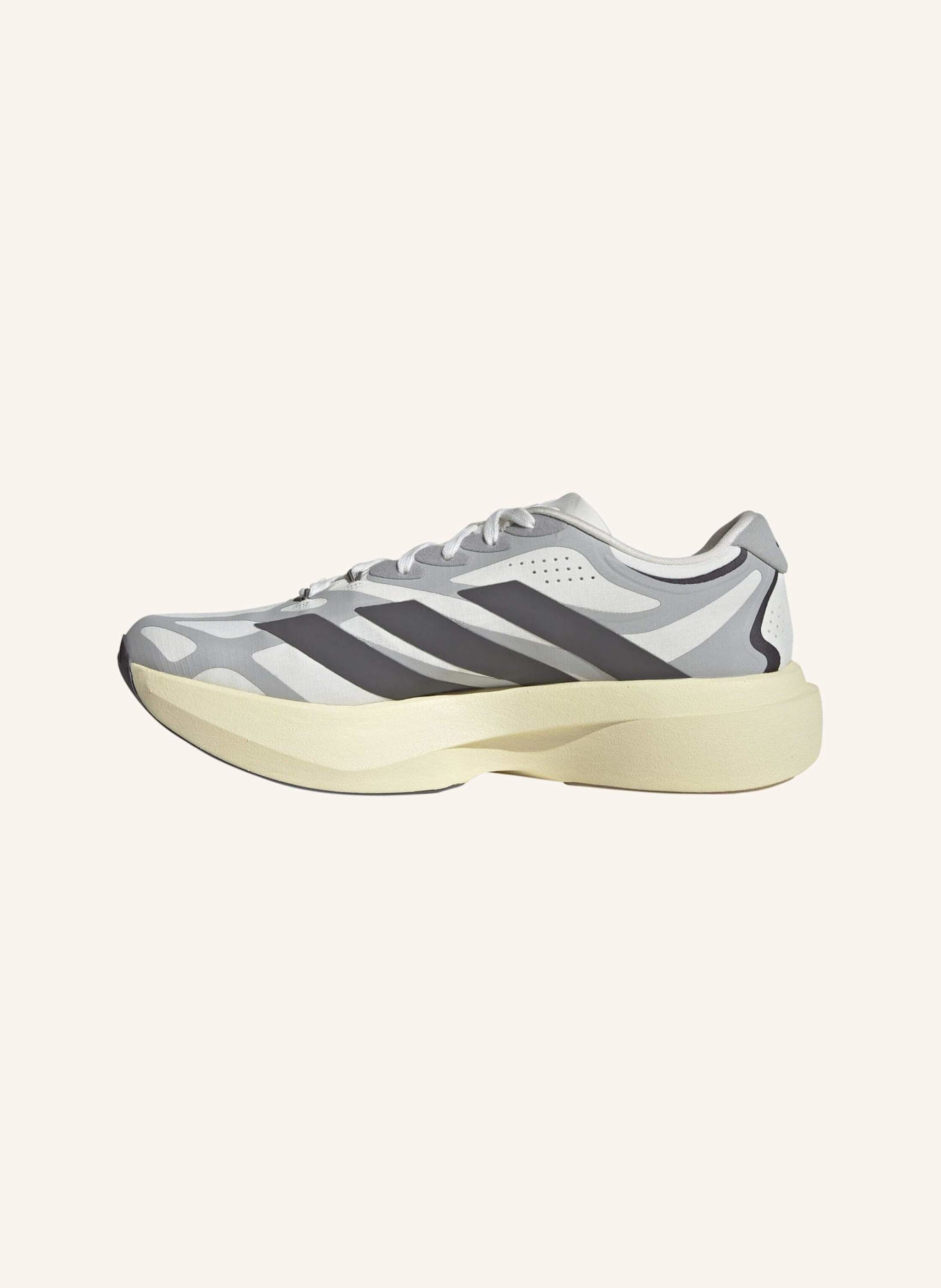 adidas ADIZERO EVO SL EXO SCHUH: WEISS/ SCHWARZ/ GRAU