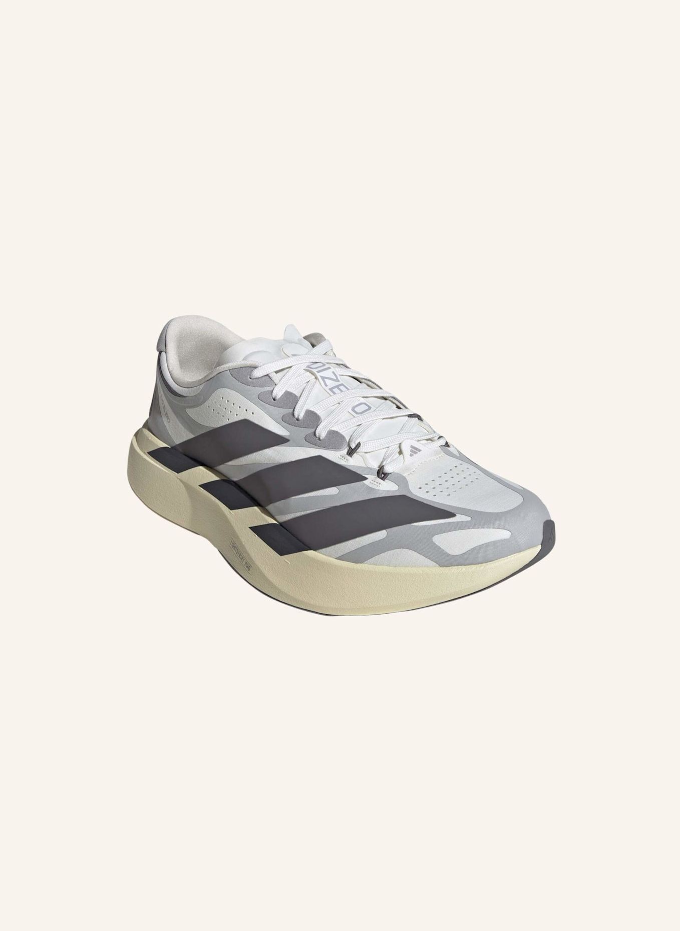 adidas ADIZERO EVO SL EXO SCHUH: WEISS/ SCHWARZ/ GRAU