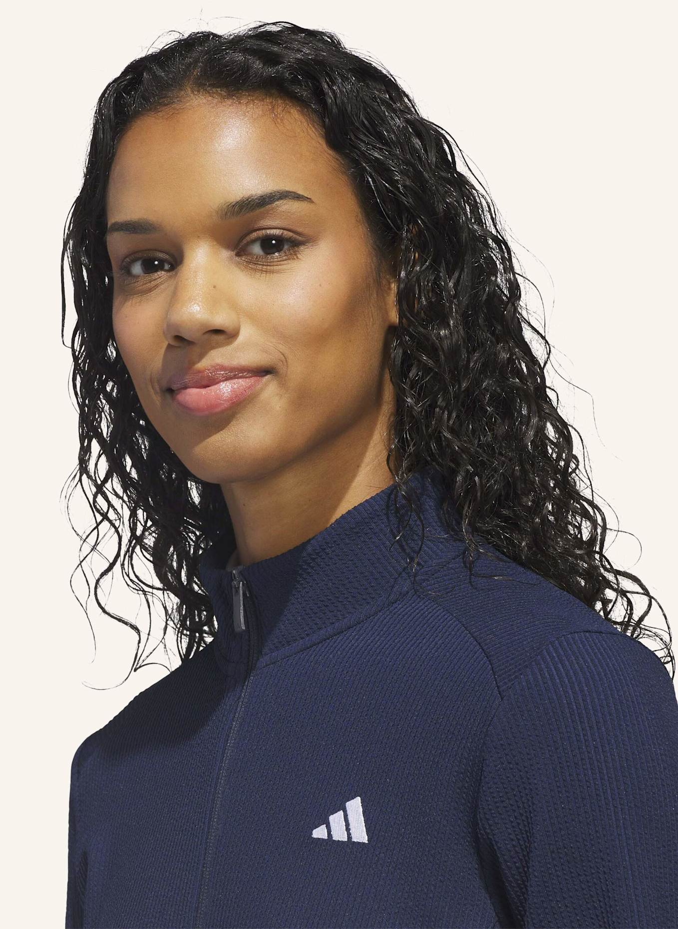 adidas PERFORMANCE TEXTURE FULL ZIP JACKE: BLAU